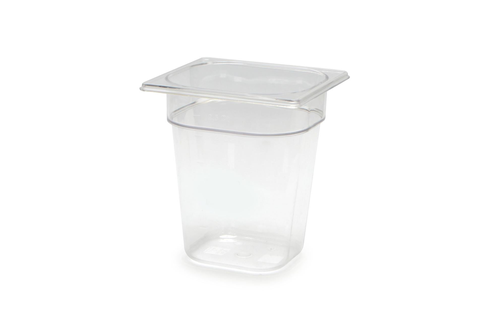 Mori2A Bacinella GN 1.6 in Policarbonato - 17 x 16 cm H.20 cm