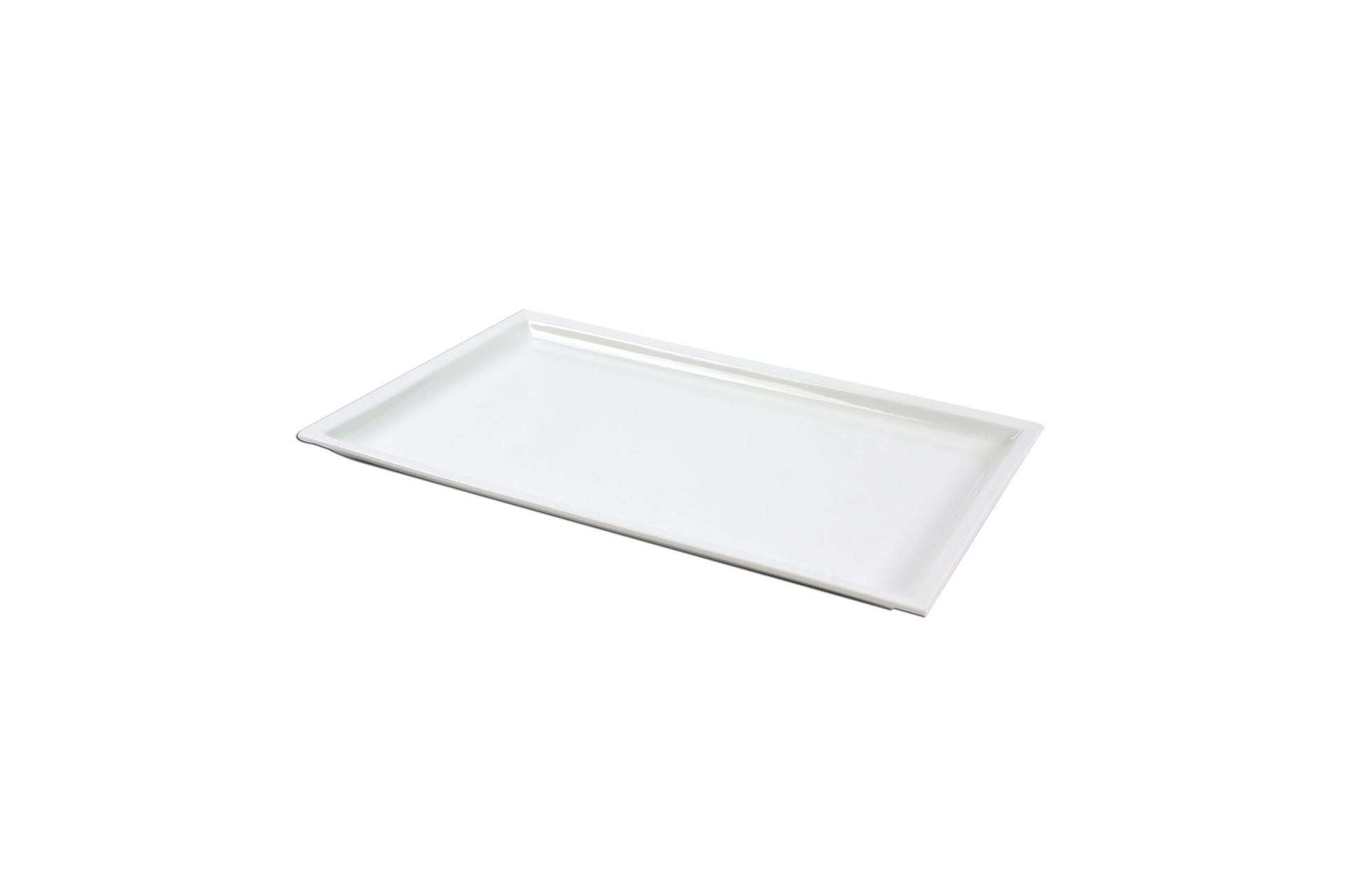 Import Tavola Professional JustWhite Piatto Rettangolare 27 x 18 cm In Porcellana Bianca - Set 4 Pz