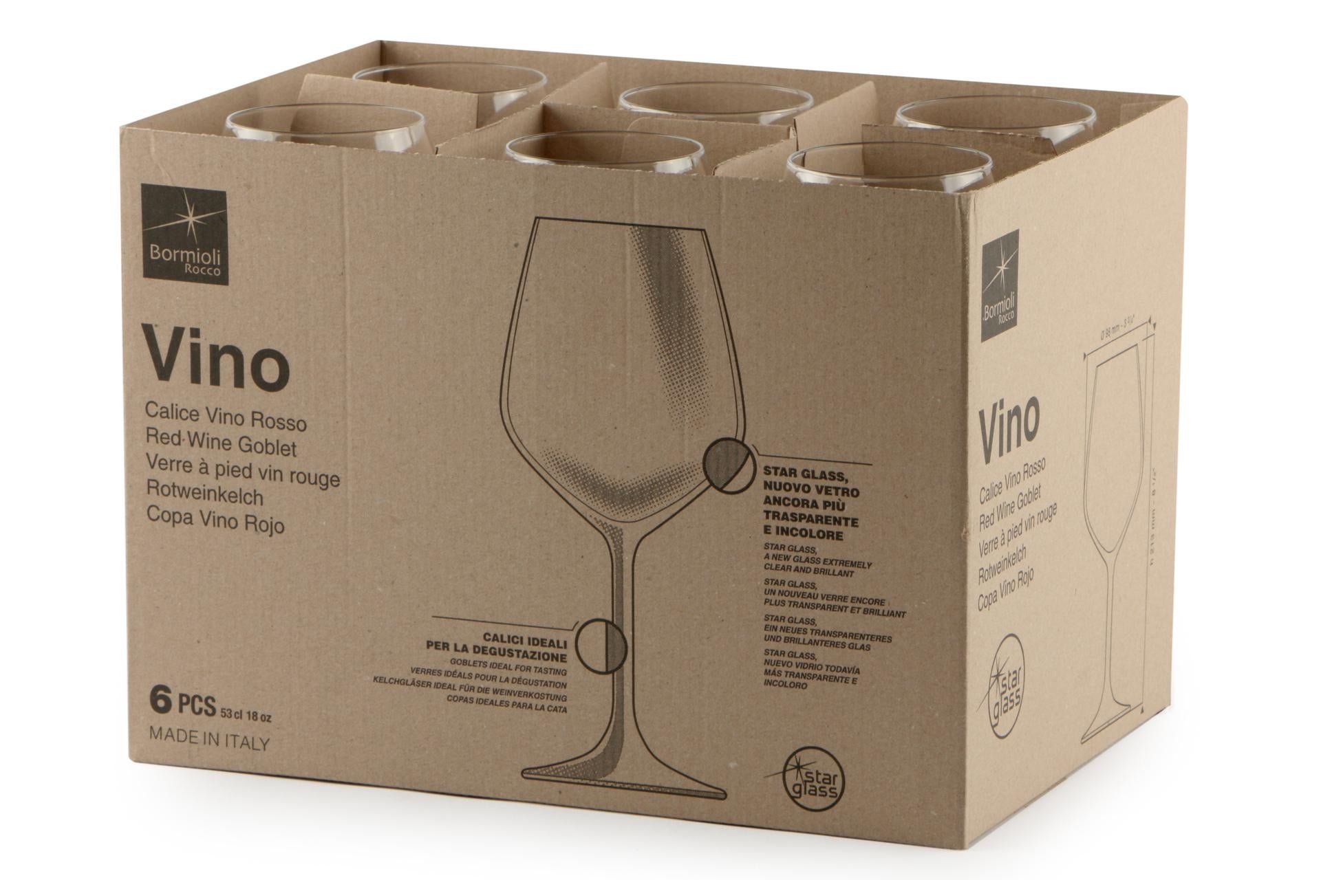 Bormioli Rocco Divino Calici Vino Rosso 53 cl - Set 6 Pezzi In Star Glass H.21.5 cm - Set 6 Pz 3