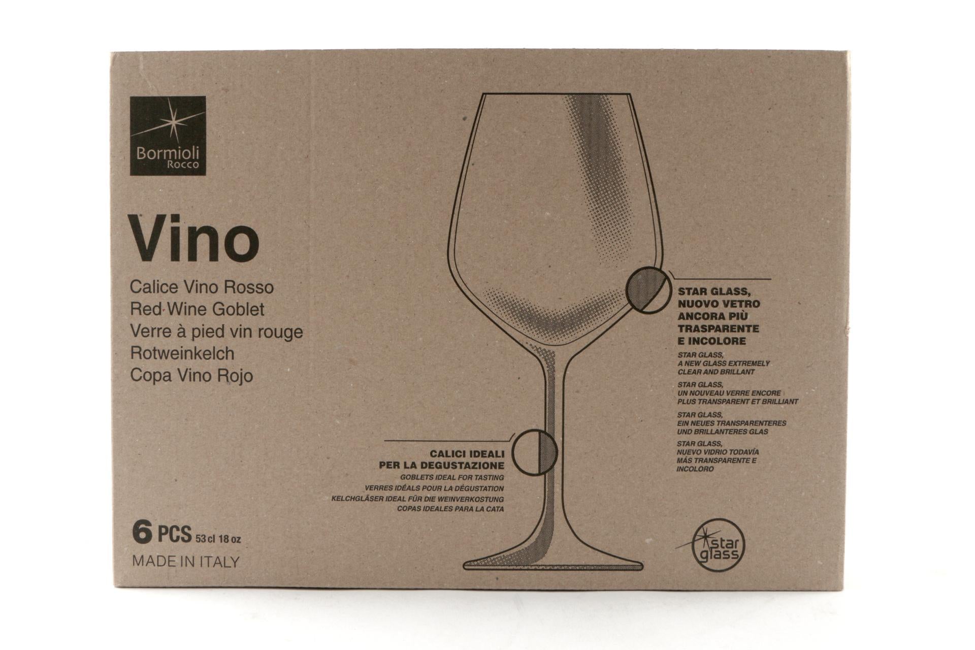 Bormioli Rocco Divino Calici Vino Rosso 53 cl - Set 6 Pezzi In Star Glass H.21.5 cm - Set 6 Pz 4