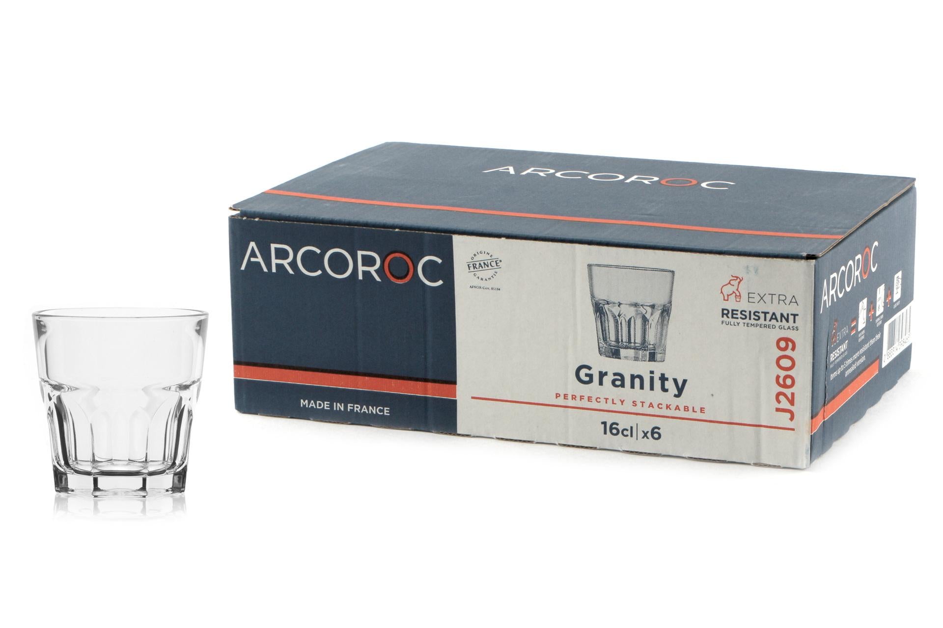 Arcoroc Granity New Bicchiere Cl 16 In Vetro Temperato Robusto - Set 6 Pz 3