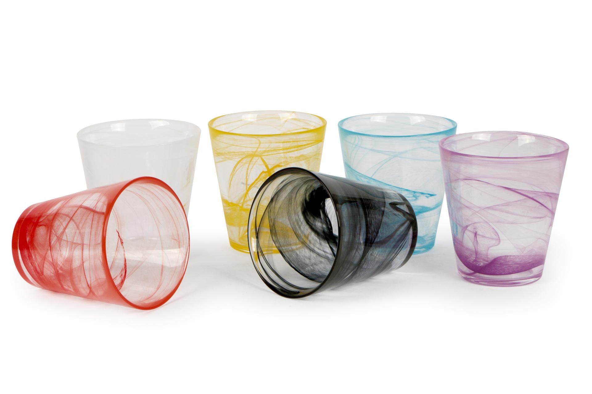 Bormioli Rocco Capri Marina Bicchiere Acqua Cl.37 In Pasta di Vetro - Set 6 Pz