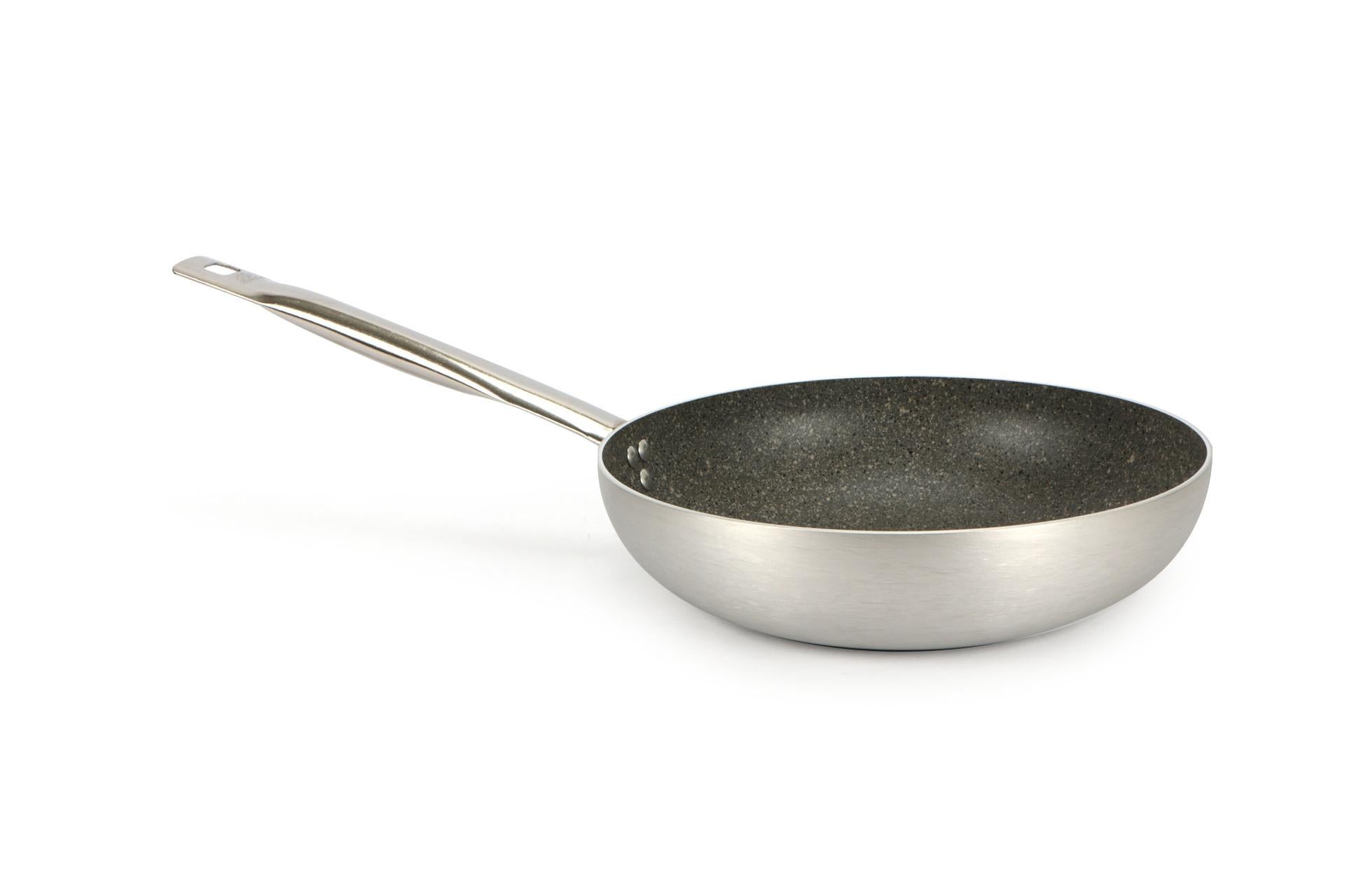 Ballarini Professionale Padella Svasata Alta Ø28 cm - Kerastone Granite Antiaderente In Alluminio Satinato