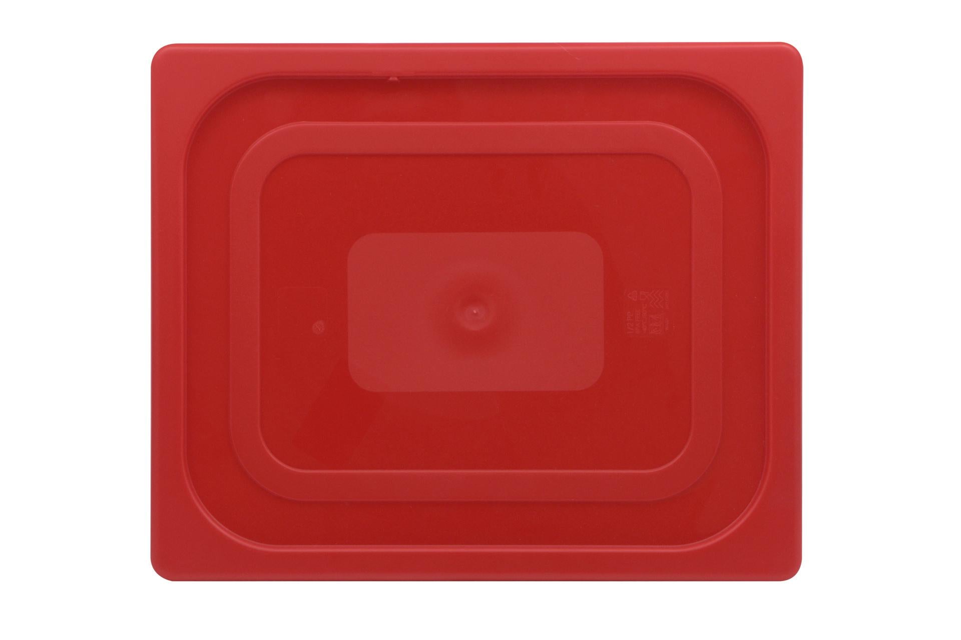 Mori2A Coperchio Gastronorm In Polipropilene Rosso 1/2 - Per Bacinelle GN