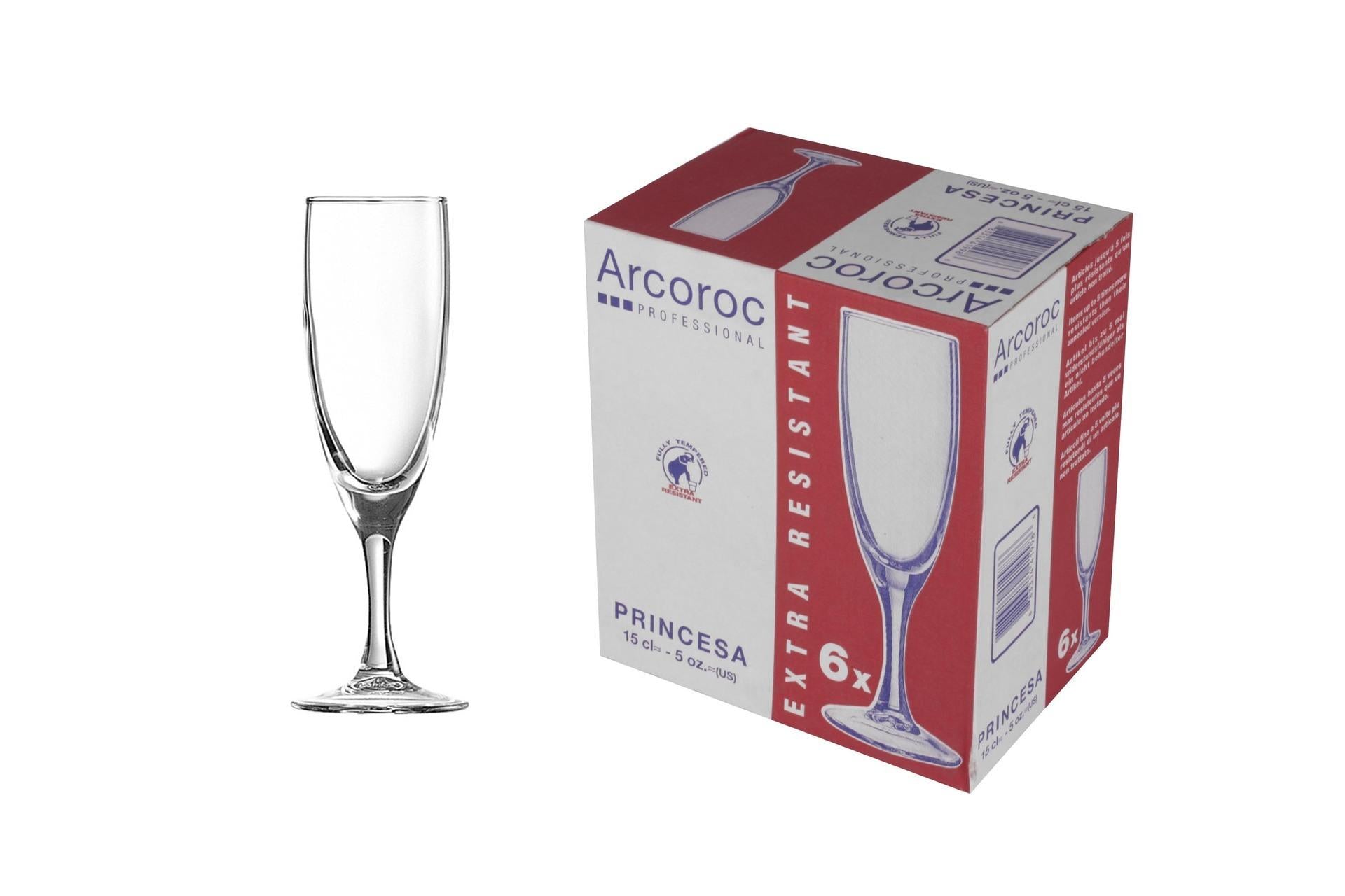 Arcoroc Princesa New Flute 15 cl In Vetro Temperato - Set 6 Pz 3