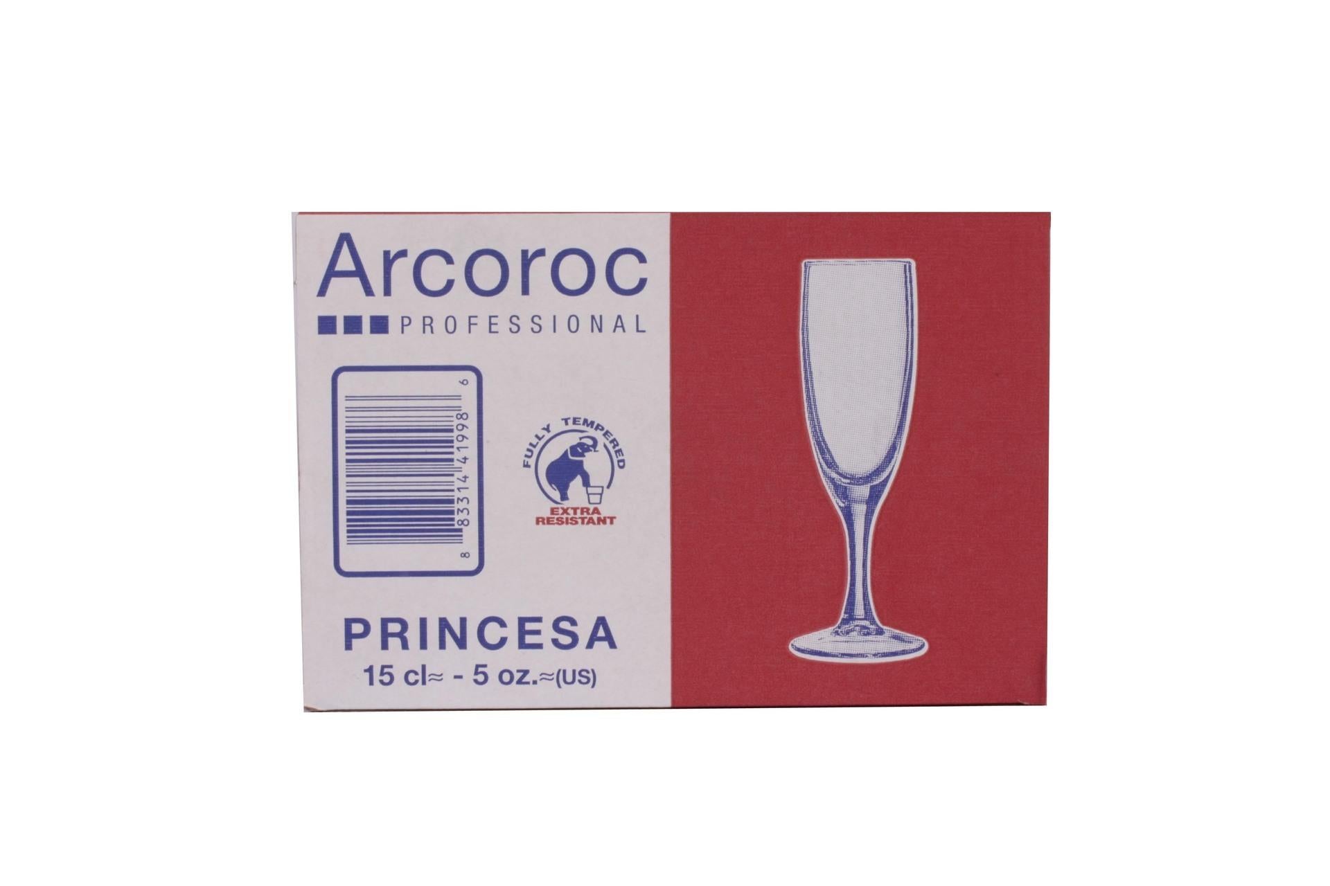 Arcoroc Princesa New Flute 15 cl In Vetro Temperato - Set 6 Pz 7