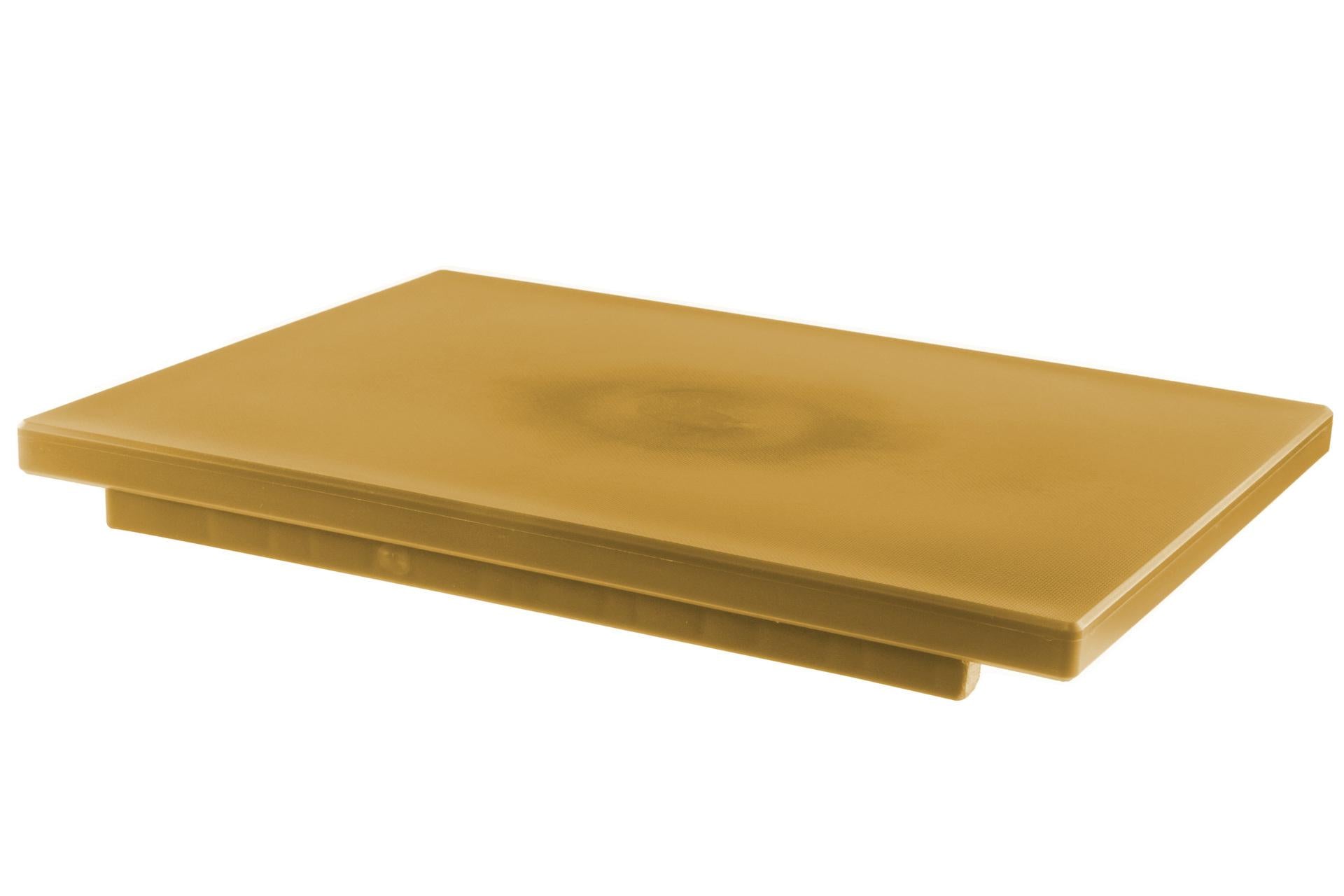 MC Di Montagner Tagliere Con Fermi In Polietilene 50 x 30 x 2 cm Giallo H.A.C.C.P