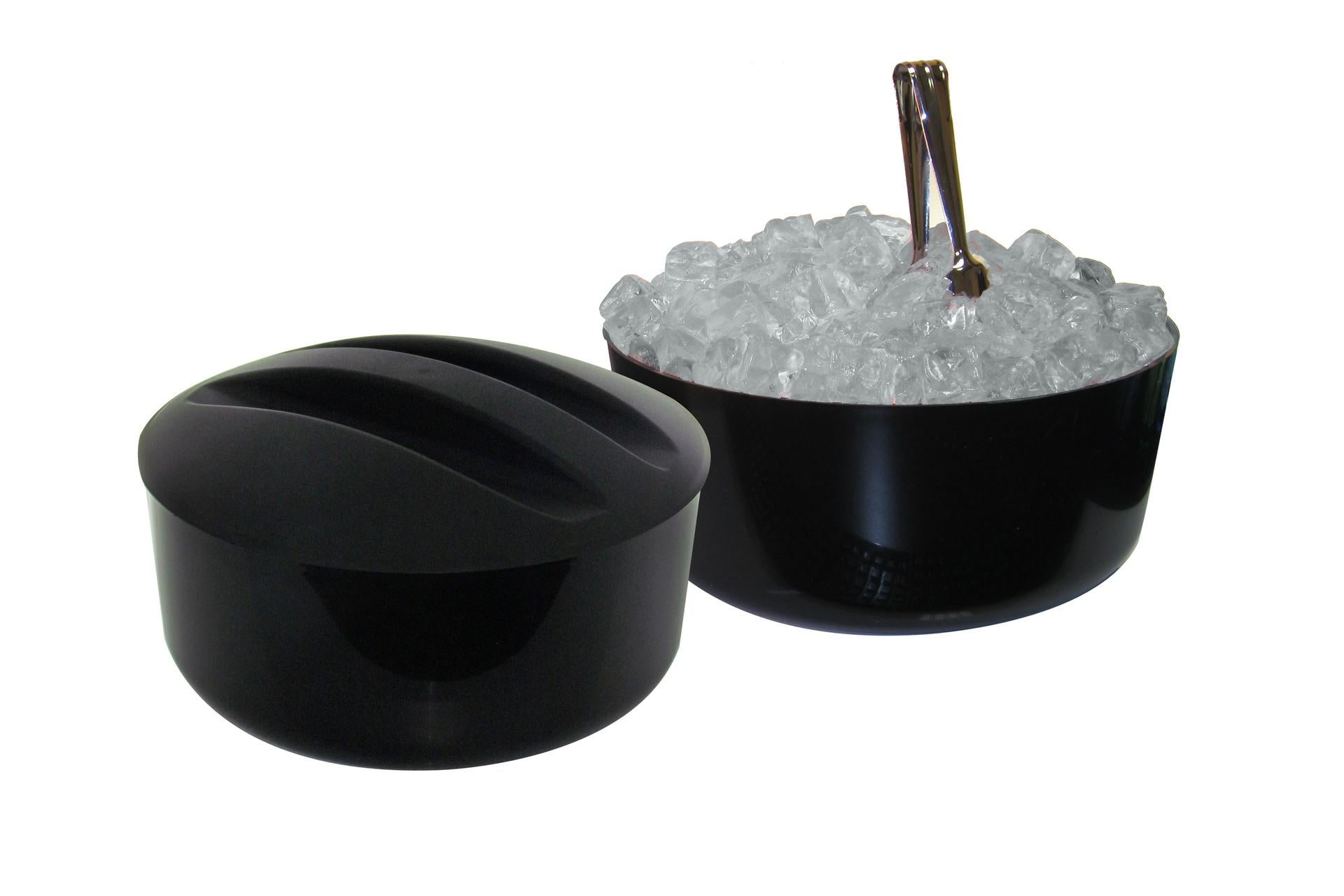 MC Di Montagner Portaghiaccio Nero 12L Con Griglia In Polipropilene - Ideale per Bar, Discoteche e Catering