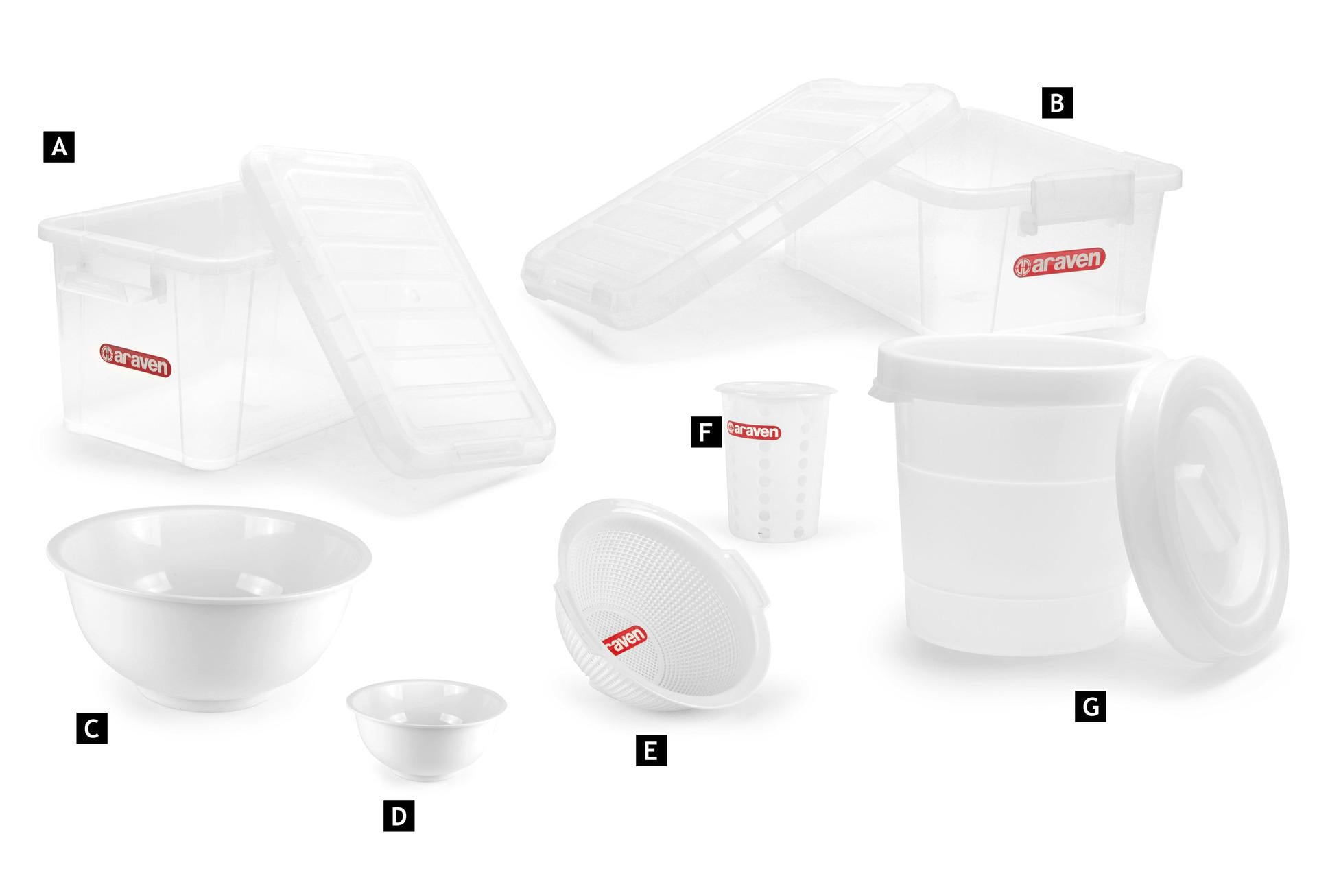 Araven Scolaposate Bianco H.13 cm - Ø9 cm In Plastica 4