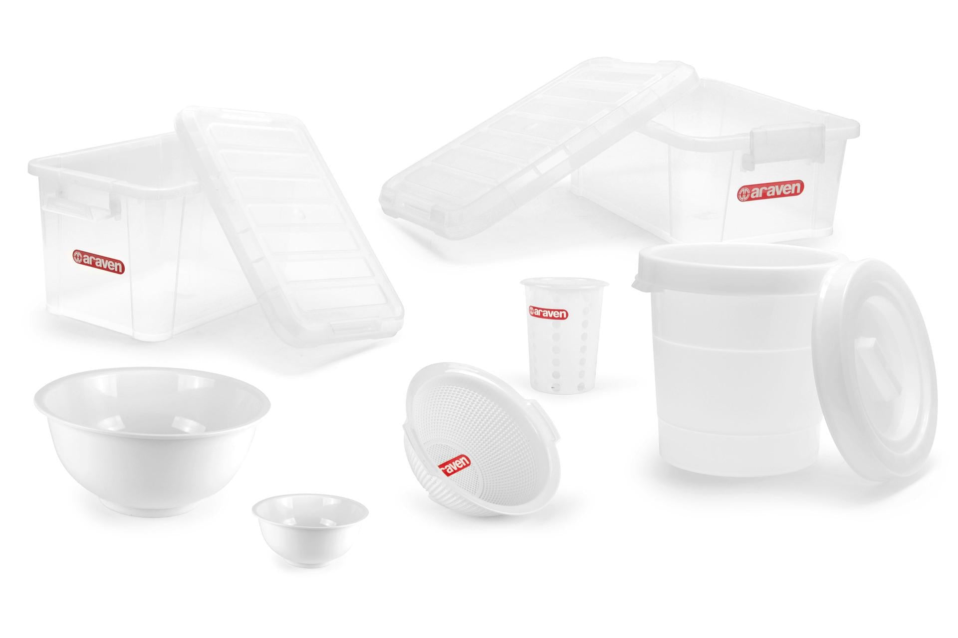 Araven Insalatiera In Plastica Bianca Ø38 cm 3