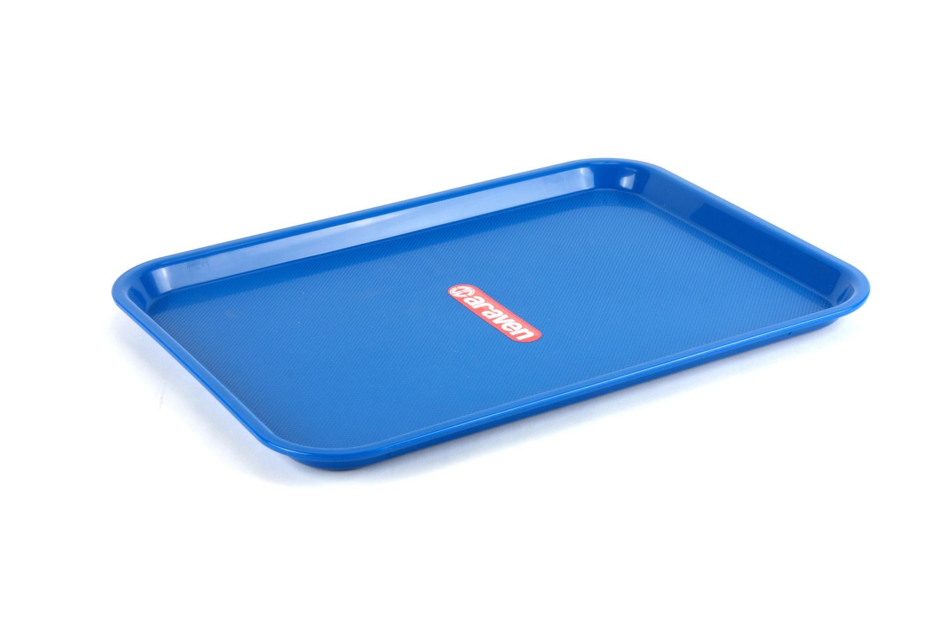 Araven Vassoio Fast Food 35x27 cm In Polipropilene Blu - Vassoio da Portata Robustissimo e Resistente