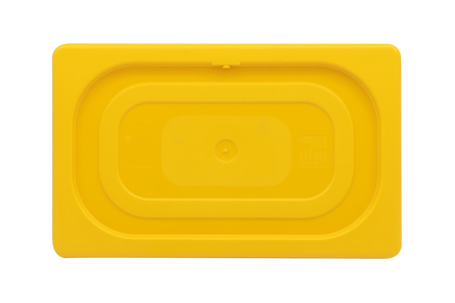 Mori2A Coperchio Gastronorm In Polipropilene Giallo 1/4 - Per Bacinelle GN