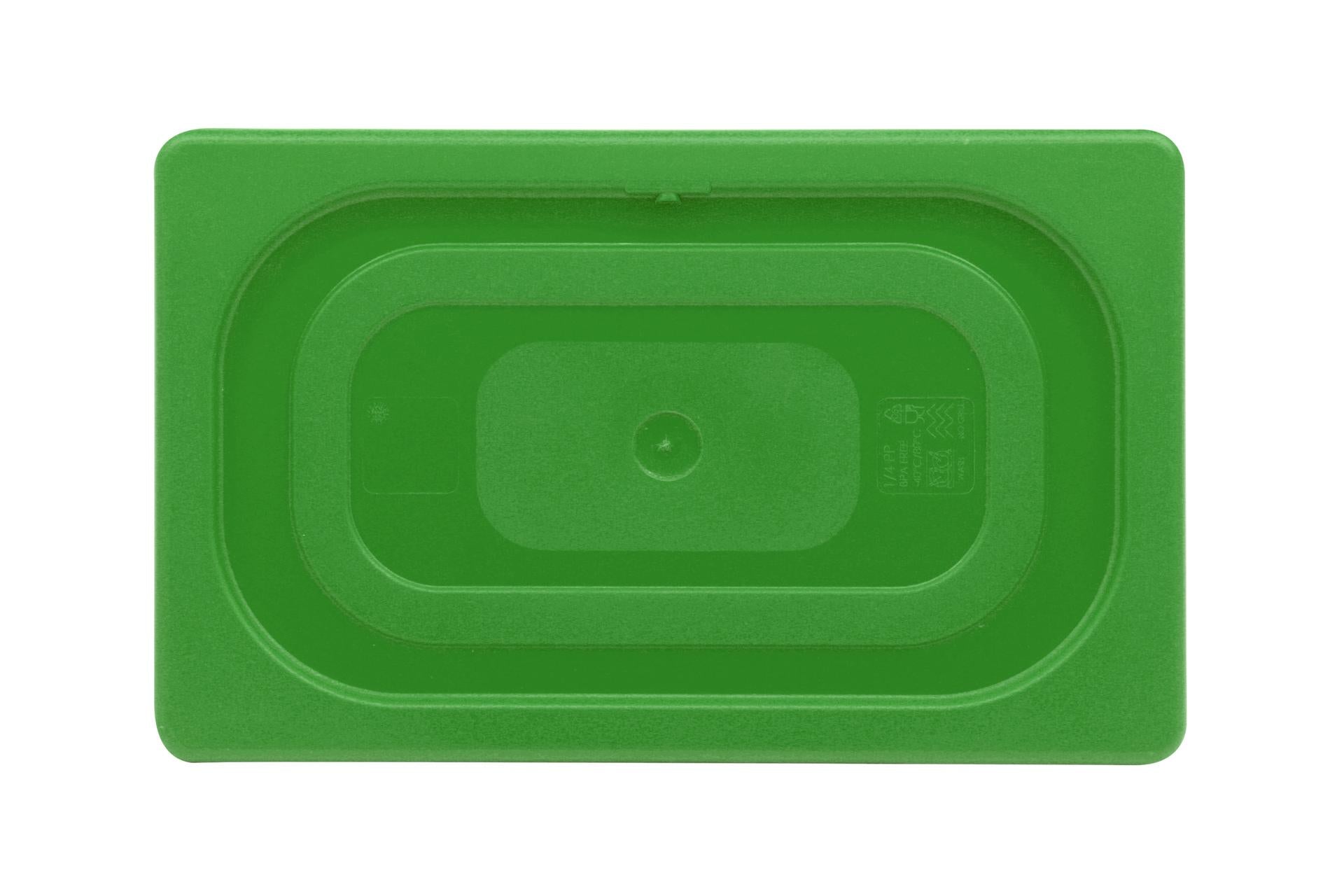 Mori2A Coperchio Gastronorm Verde In Polipropilene 1/4 - Per Bacinelle GN