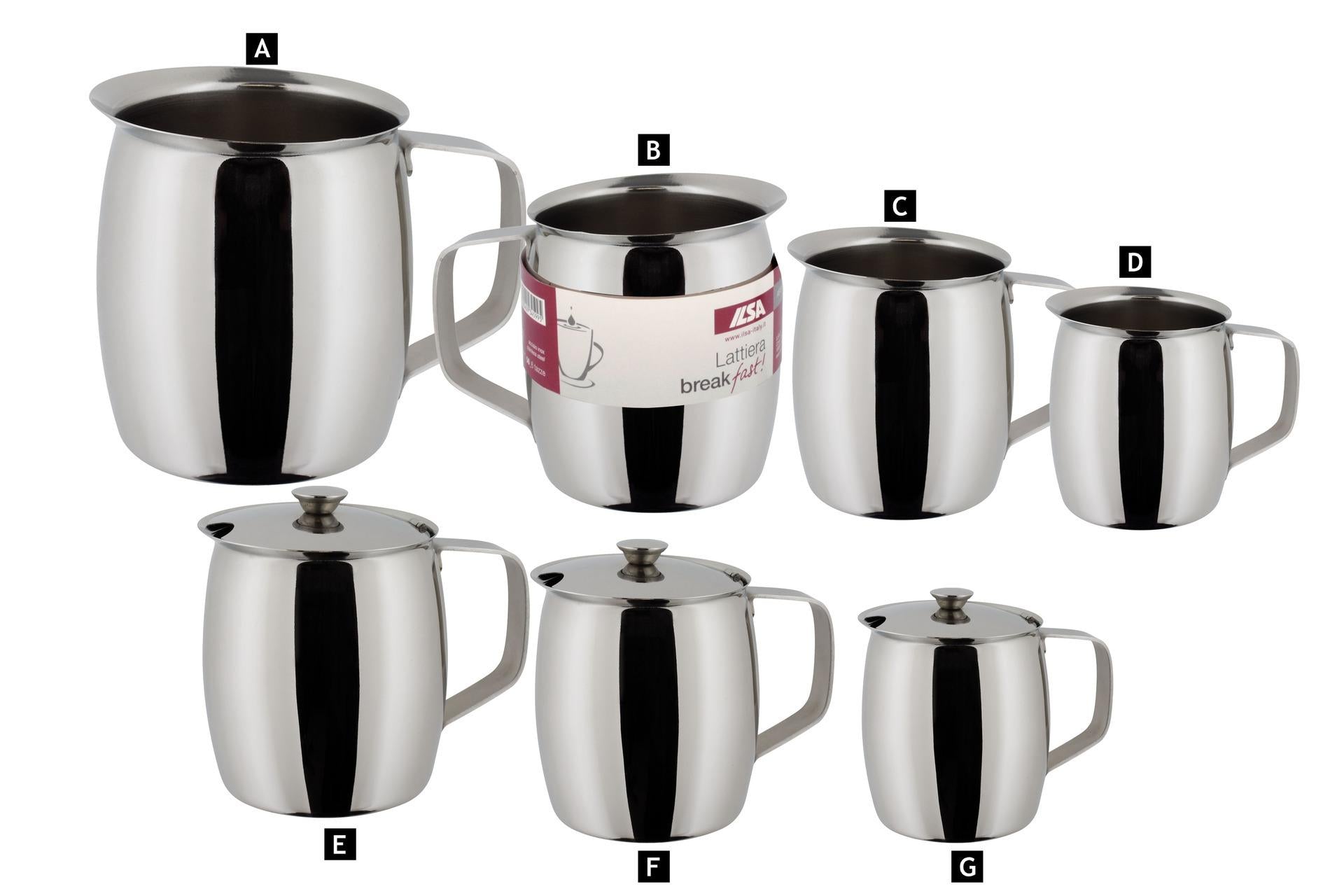 Ilsa Breakfast Lattiera 10 Tazze 100 cl In Acciaio Inox Con Manico Ergonomico 7