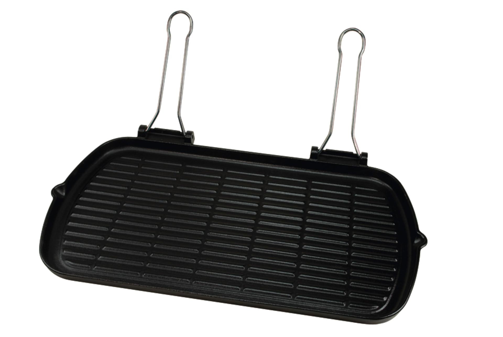 Ilsa Bistecchiera Ghisa Smaltata 27x50 cm Doppio Manico - Adatta per Induzione