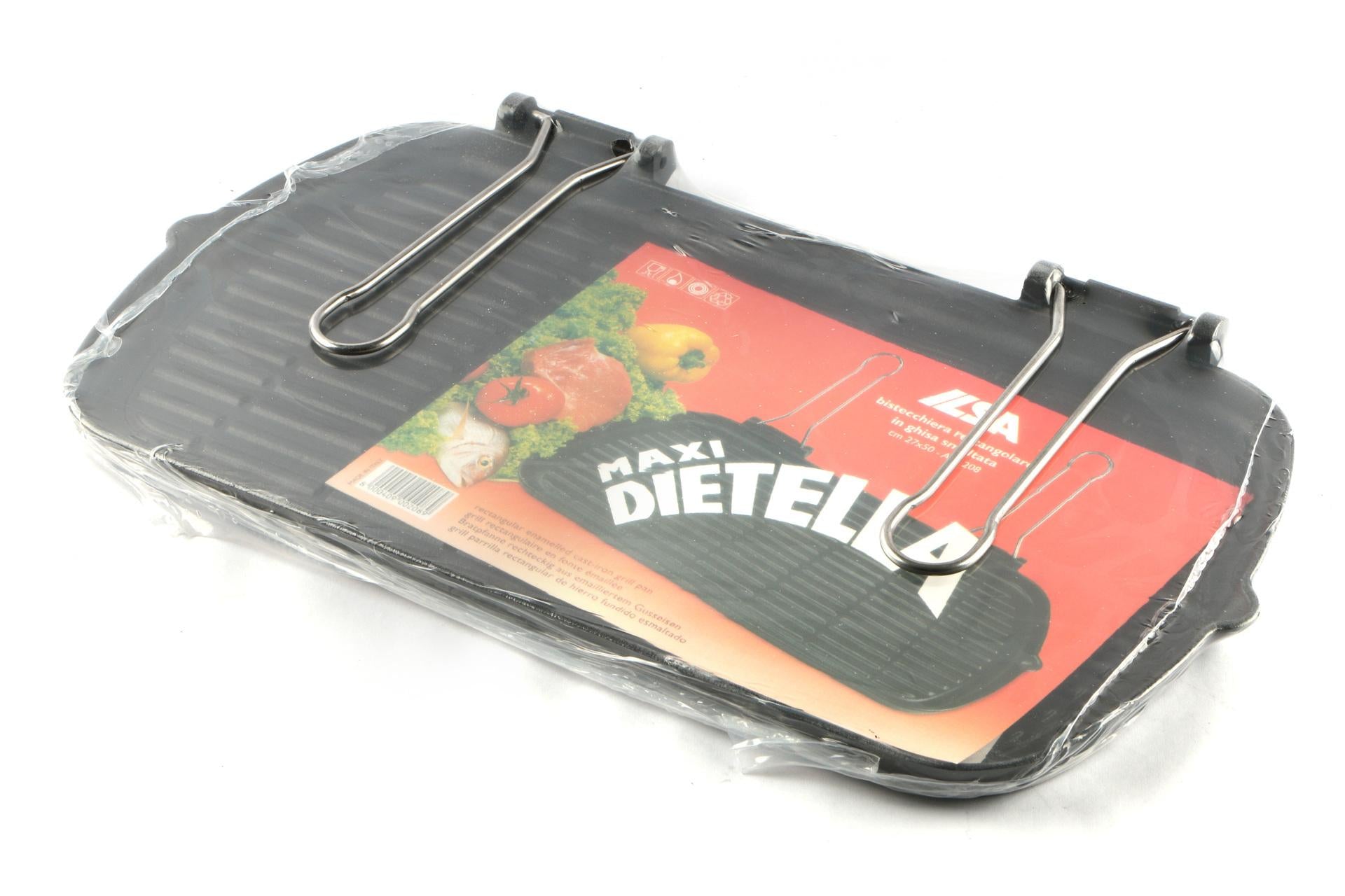 Ilsa Bistecchiera Ghisa Smaltata 27x50 cm Doppio Manico - Adatta per Induzione 3