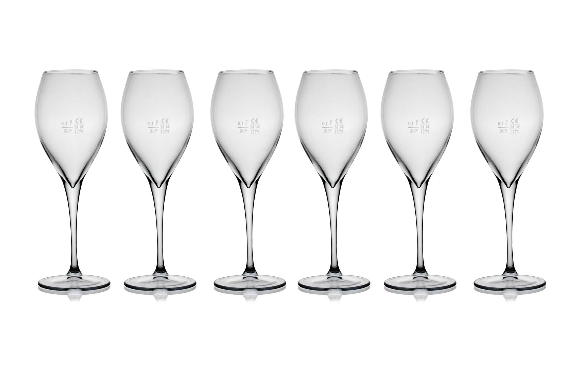 Pasabahce Montecarlo Set 6 Calici Cl 32.5 In Vetro Con Tacca di Riferimento Lavabili In Lavastoviglie - Set 6 Pz