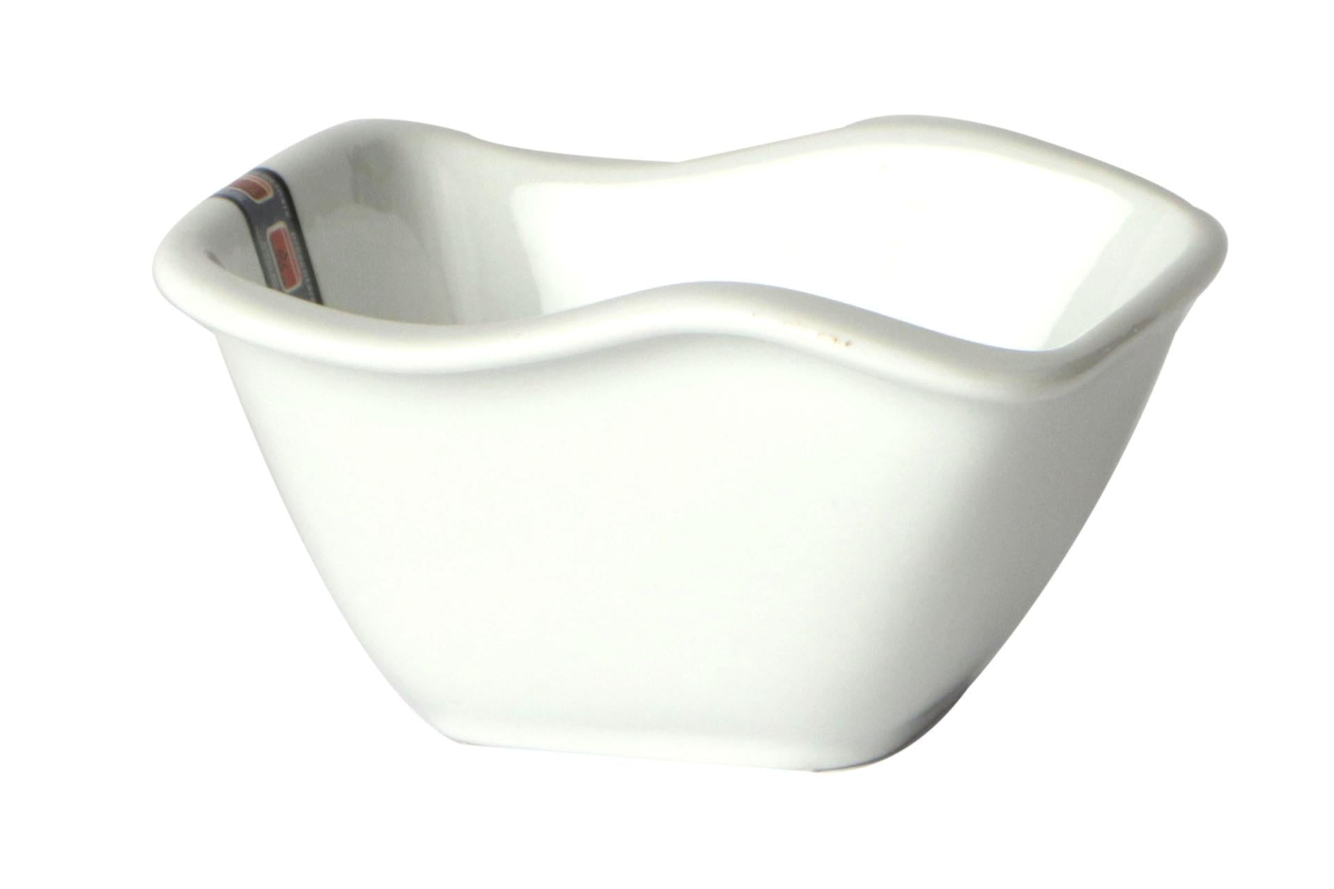 Import Tavola Professional JustWhite Ciotola 10 x 10 x 5.5 cm In Porcellana Bianca - Set 6 Pz