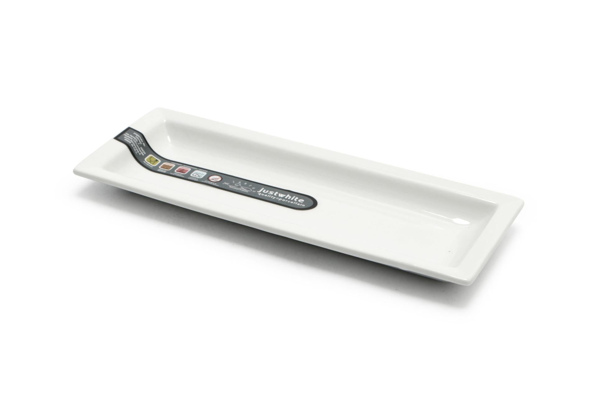 Import Tavola Professional JustWhite Piatto Rettangolare 36 x 9.2 x 2 cm In Porcellana Bianca - Set 6 Pz 3