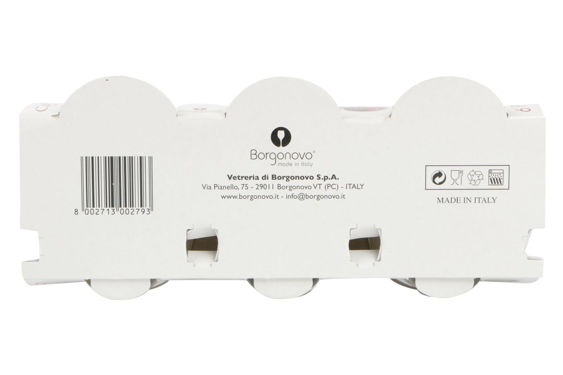 Borgonovo Bicchiere Caffeino 9 cl - Trasparente di Qualità per Ogni Occasione - Set 6 Pz 4