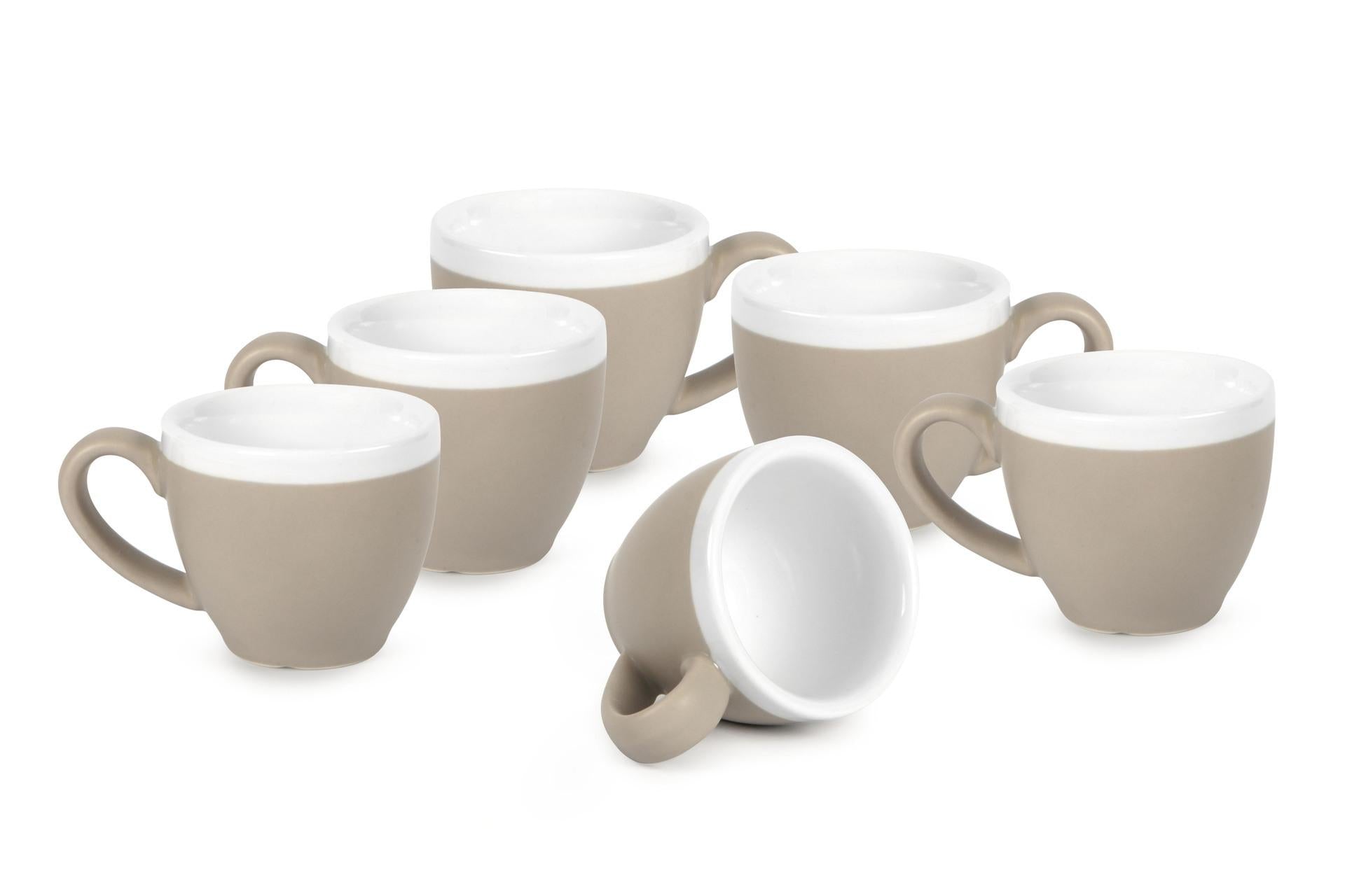 Import Tavola Professional Coffee e Co Set 6 Tazze Caffè Doppio Spessore In Tinta Unita - Set 6 Pz