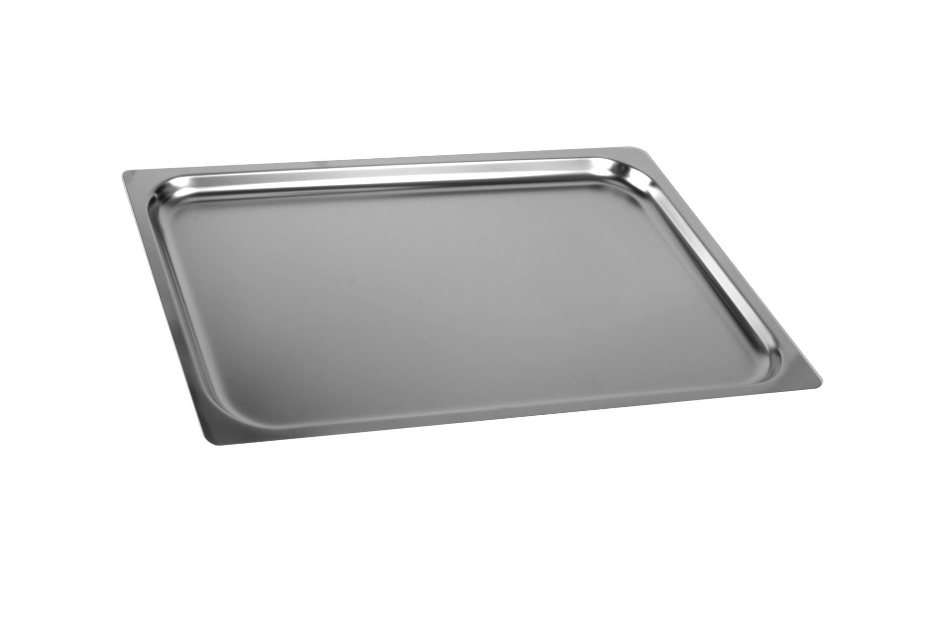 Mori2A Teglia GN Inox 1/1 Bordi Piani H.2 cm - 53 x 32 cm In Acciaio Inox Satinato