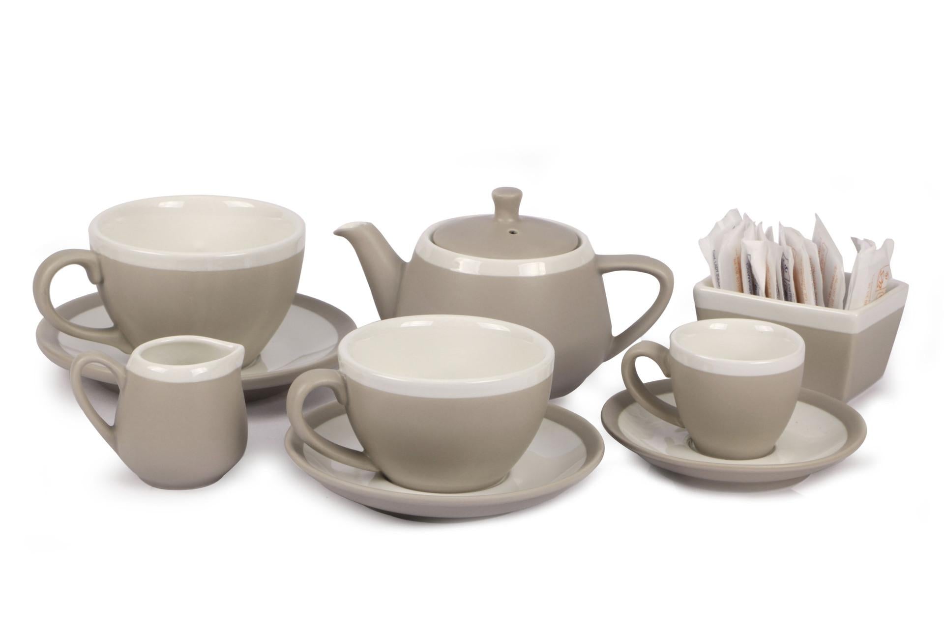 Import Tavola Professional Coffee e Co. Set 6 Piattini Caffè Ø12 cm - Colore Tortora - Set 6 Pz 4