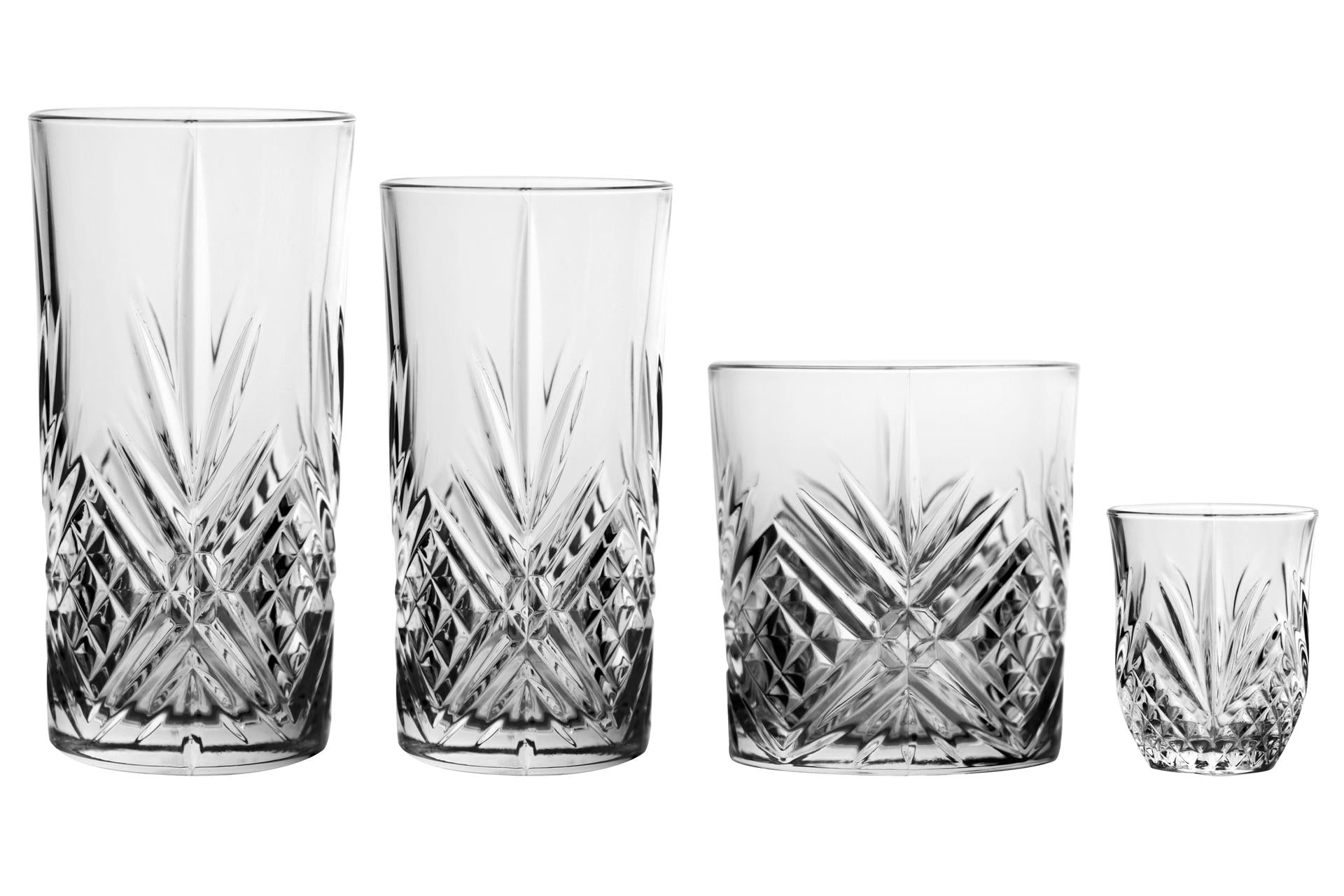 Arcoroc Broadway Set 6 Bicchieri Bibita 38 cl - H.145 mm Ø75 mm In Vetro Decorato - Set 6 Pz 4