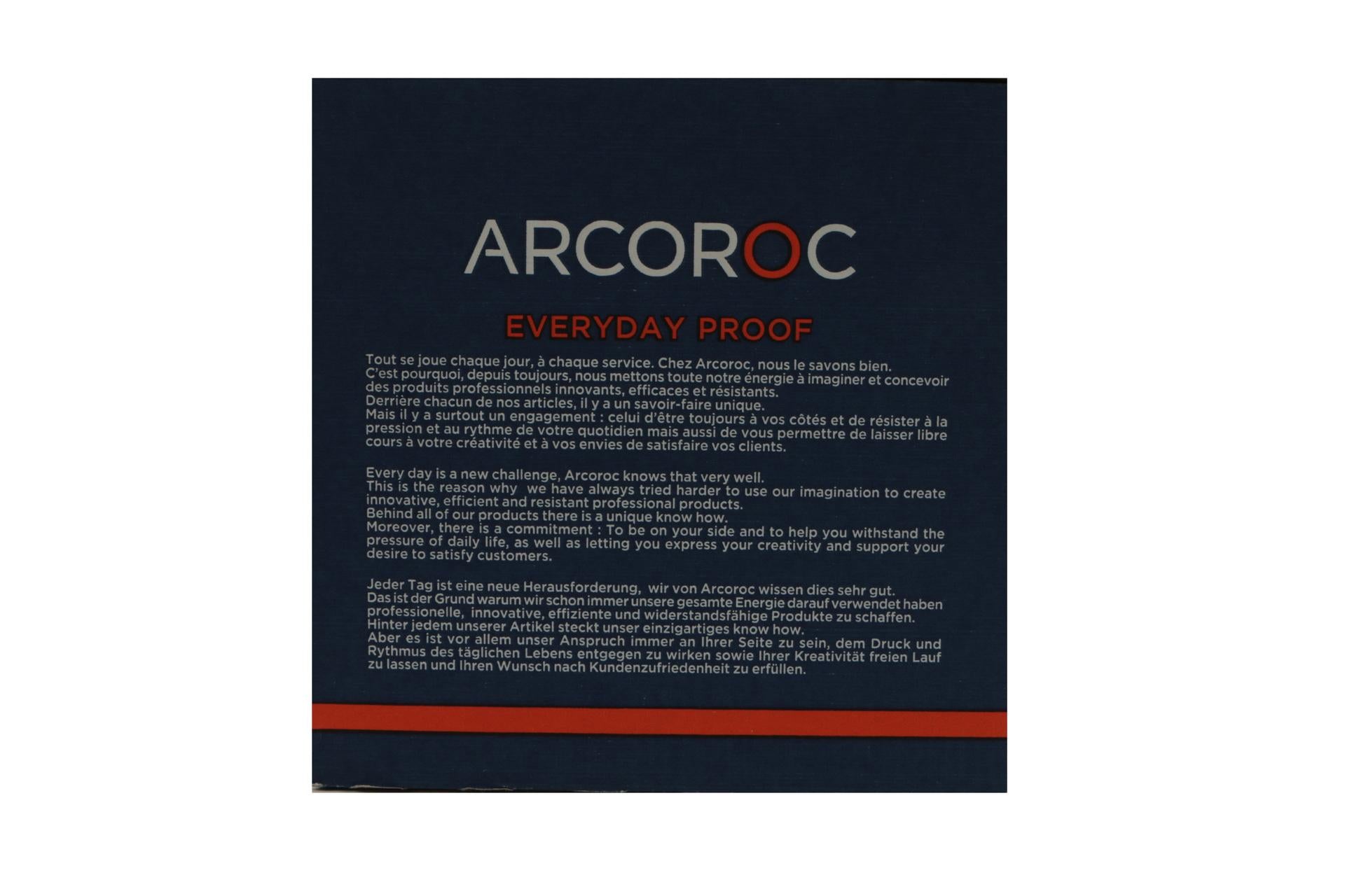 Arcoroc Broadway Set 6 Bicchieri Bibita 38 cl - H.145 mm Ø75 mm In Vetro Decorato - Set 6 Pz 6