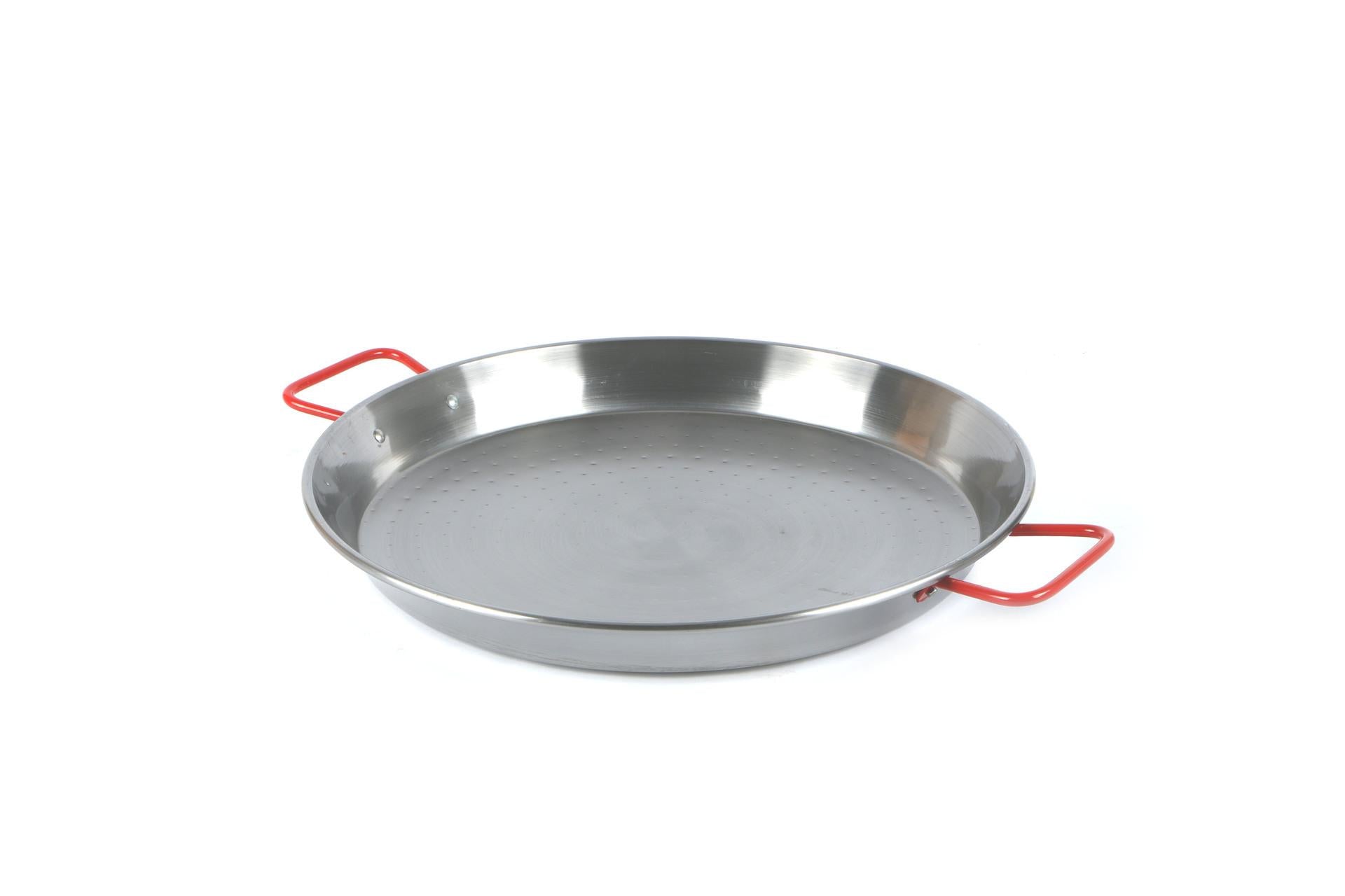 Ilsa Ideal Paellera Ø46 cm In Acciaio al Carbonio Spazzolato - Adatta per Cottura a Induzione