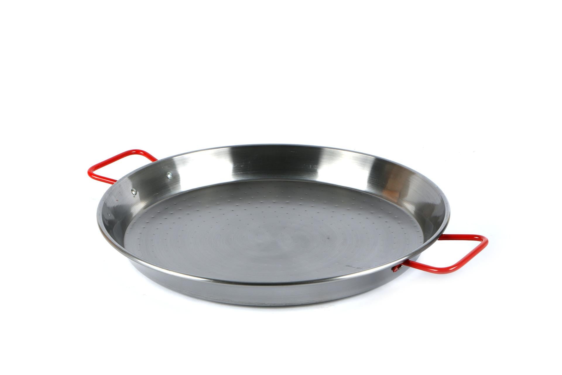 Ilsa Ideal Paellera Ø55 cm In Acciaio al Carbonio Spazzolato - Adatta per Cottura a Induzione