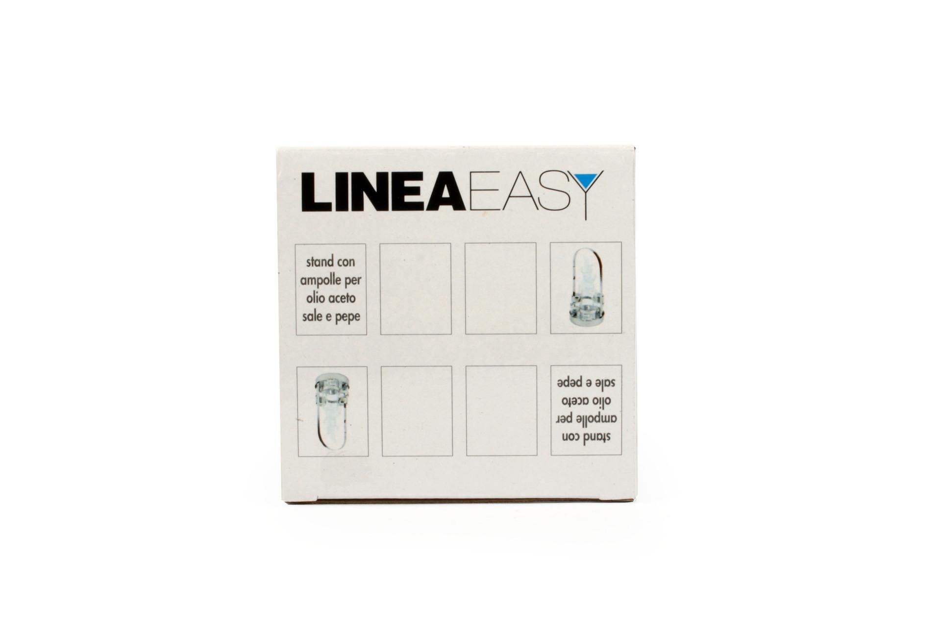Ilsa Easy Menage 4 Pezzi Olio Aceto Sale e Pepe Inox - Ampolle Incluse Cm.12 4
