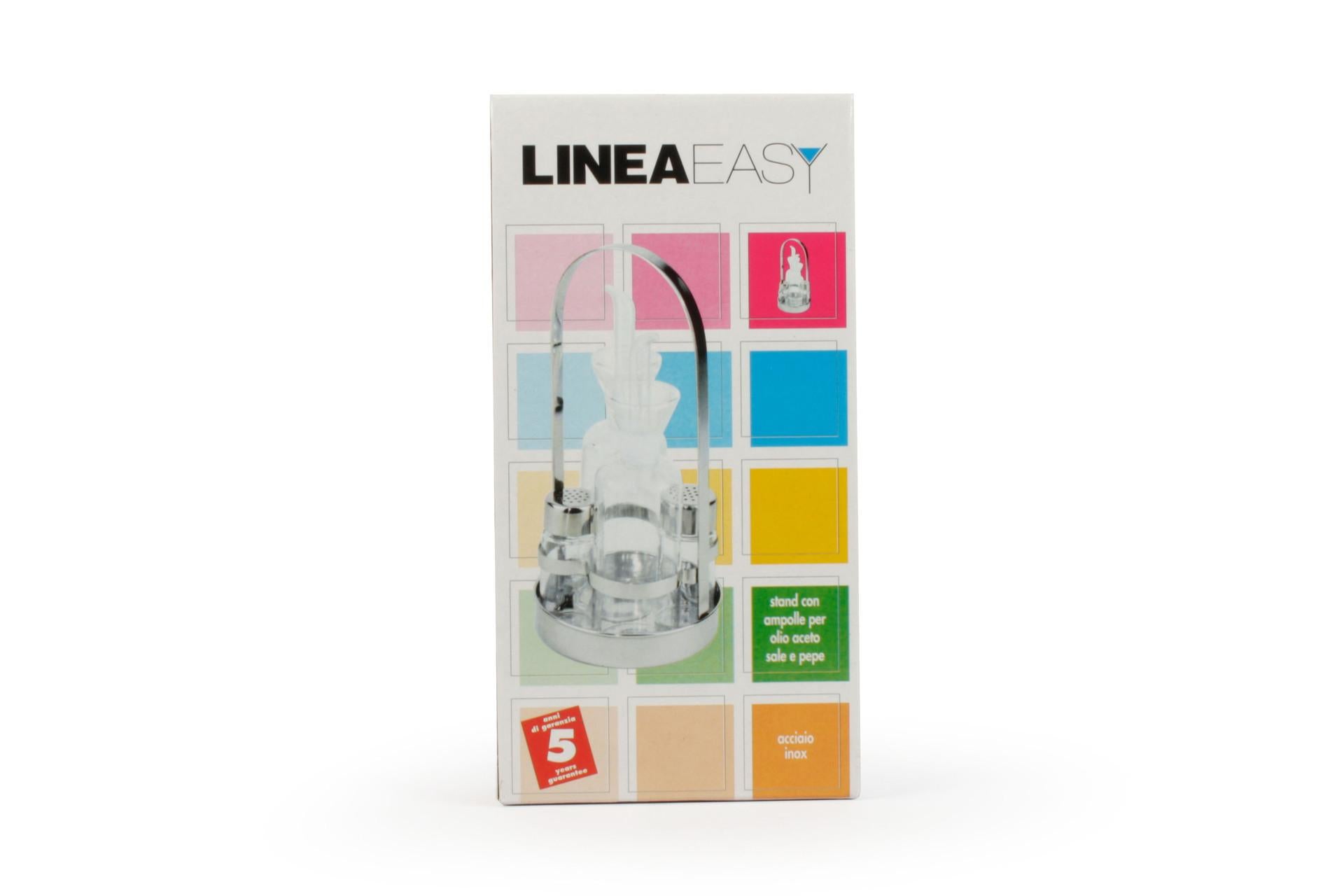 Ilsa Easy Menage 4 Pezzi Olio Aceto Sale e Pepe Inox - Ampolle Incluse Cm.12 8