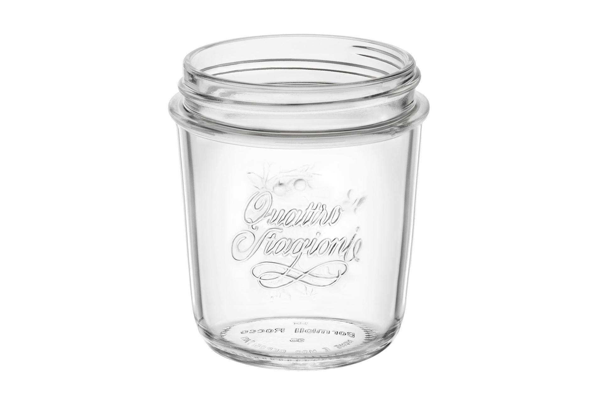 Bormioli Quattro Stagioni Vaso Cilindrico 0.32 kg - Per Marmellate e Conserve - Set 6 Pz