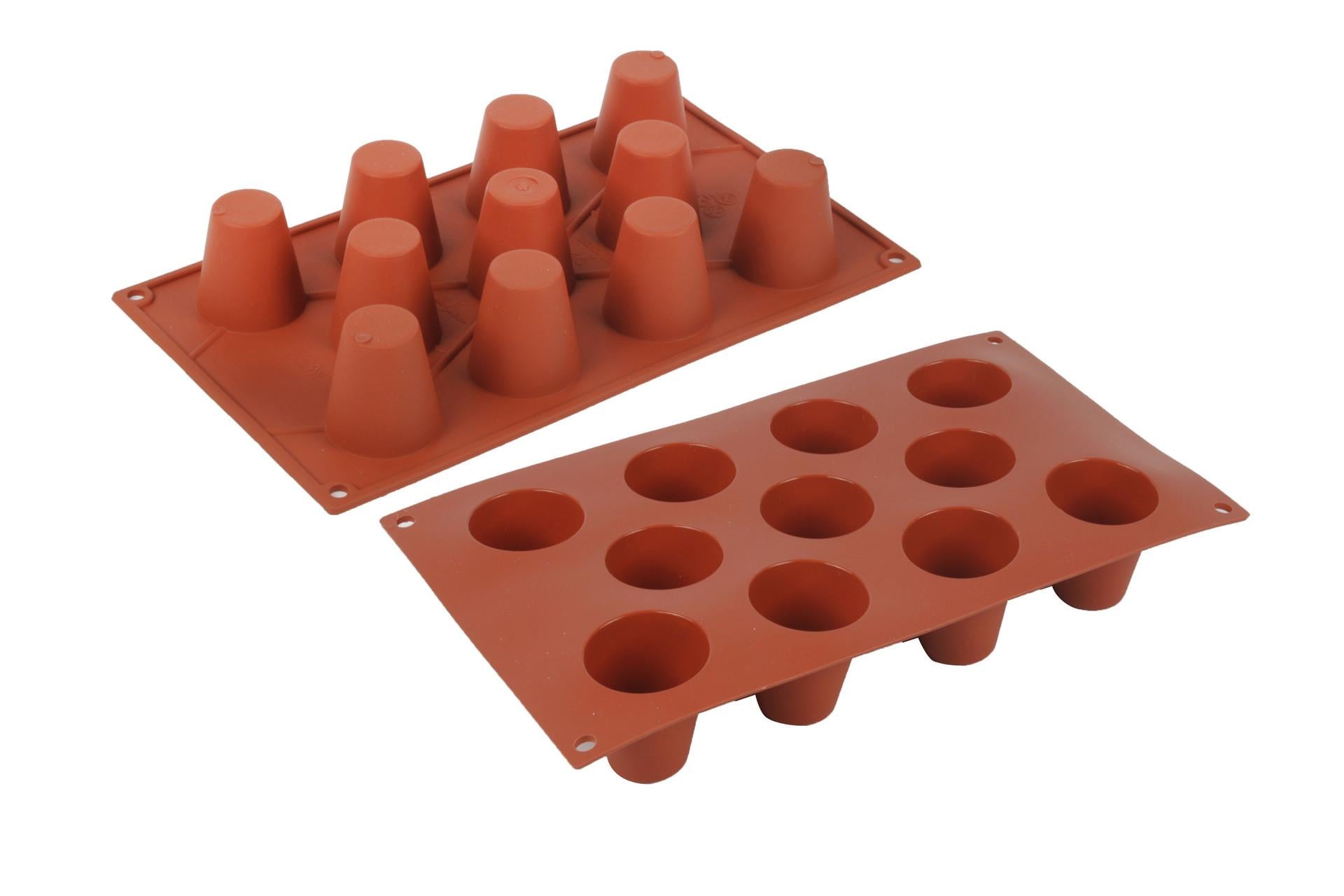 Silikomart Stampo 11 Forme Babà Medio - 45x48 mm