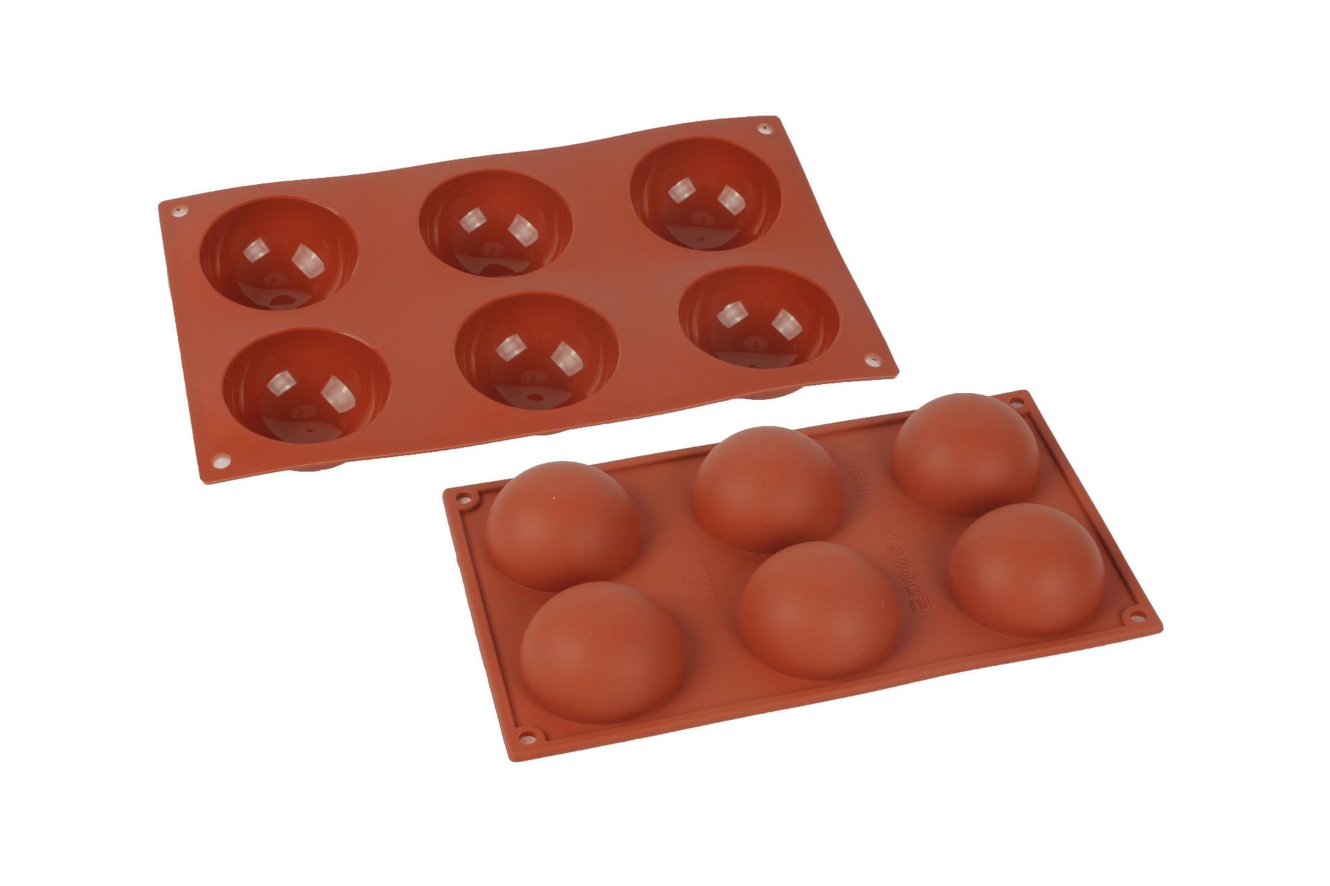 Silikomart Stampo 6 Semisfere Ø70 mm - H.35 mm In Silicone