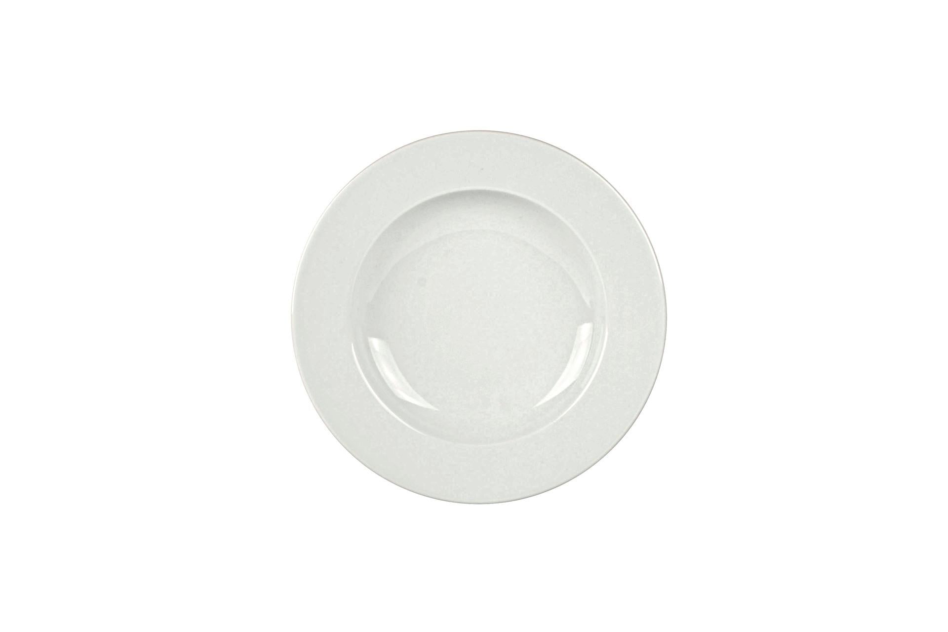 Kutahya Seramik Pera Piatto Fondo Ø23 cm In Ceramica Bianca - Set 12 Pz