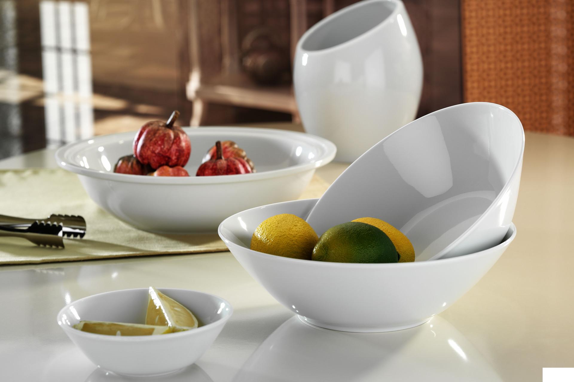 Kutahya Seramik Pera Piatto Ovale 28 cm - Serie Porcellana Professionale Bianco Con Bordo Rinforzato Antiurto - Set 6 Pz 4