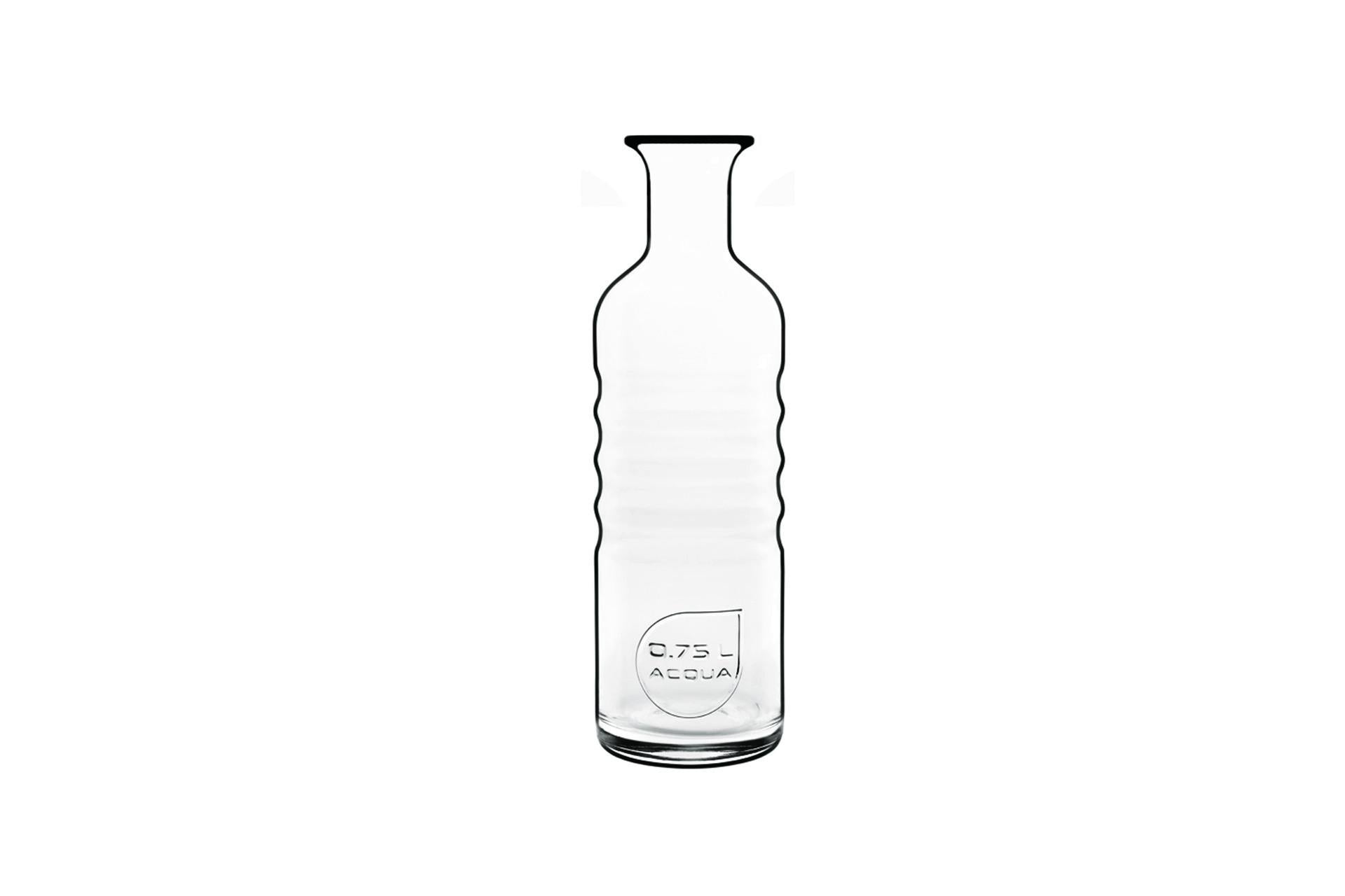 Bormioli Luigi Optima Bottiglia Acqua 0.75 L - Bottiglia di Design - Set 6 Pz