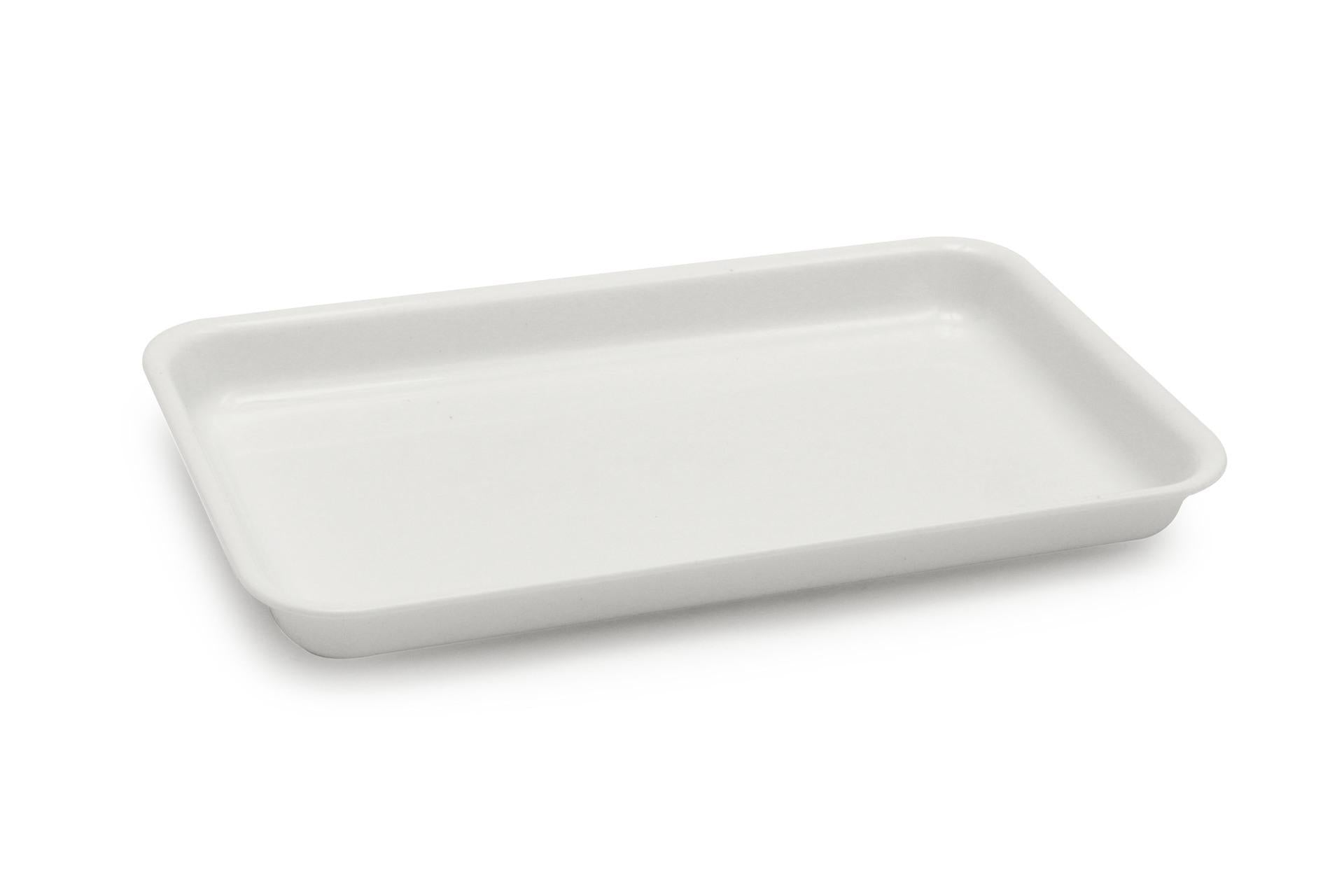 Mobil Plastic Vassoio Antiassorbente In PMMA 22 x 36 x 3.5 cm Bianco - Per Presentazione Alimenti