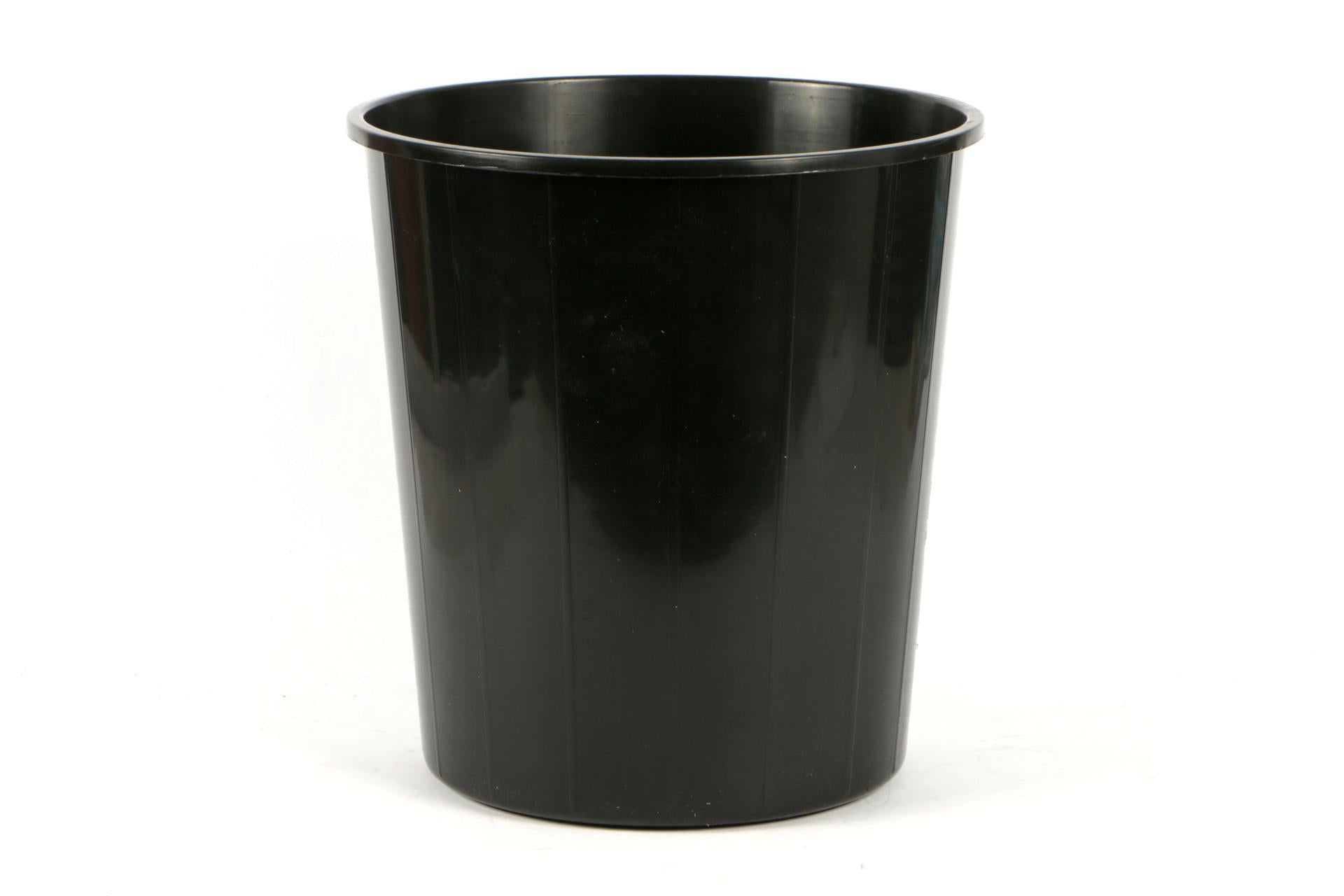 Mobil Plastic Cestino Gettacarte Chiuso Nero H.32 cm - 30 cm In Plastica