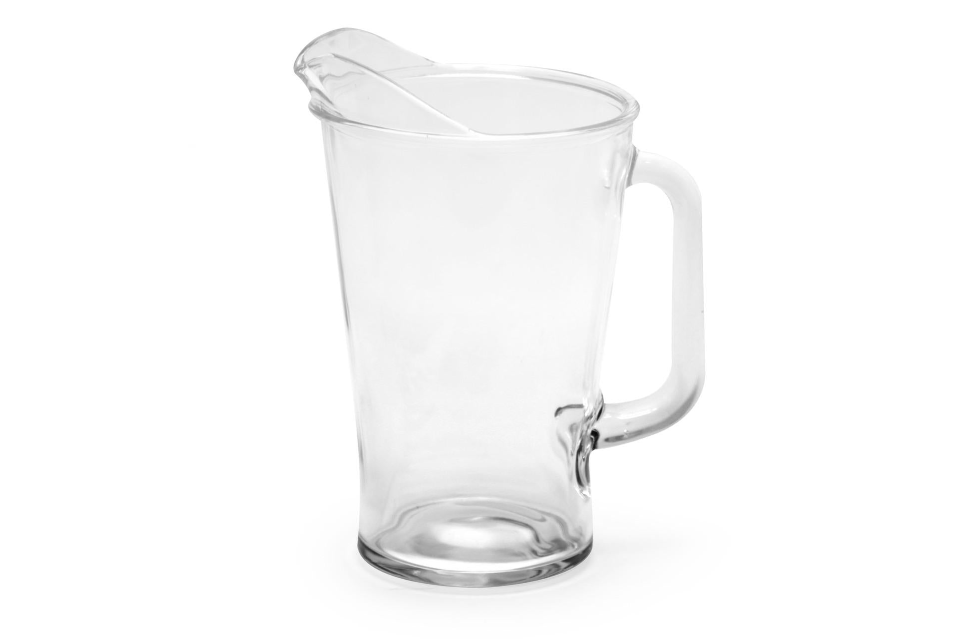 Borgonovo Conic Caraffa 1.8L In Vetro - Calice Unipezzo Per Degustazione Vino Rosso e Bianco - Set 6 Pz