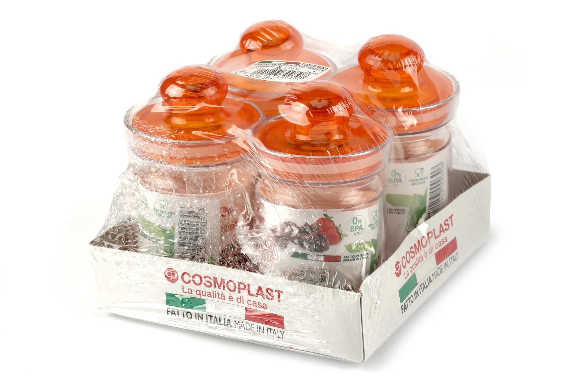 Cosmoplast Barattolo Cosmo Tondo Mini Art. Barocco - Set 4 Pz 3