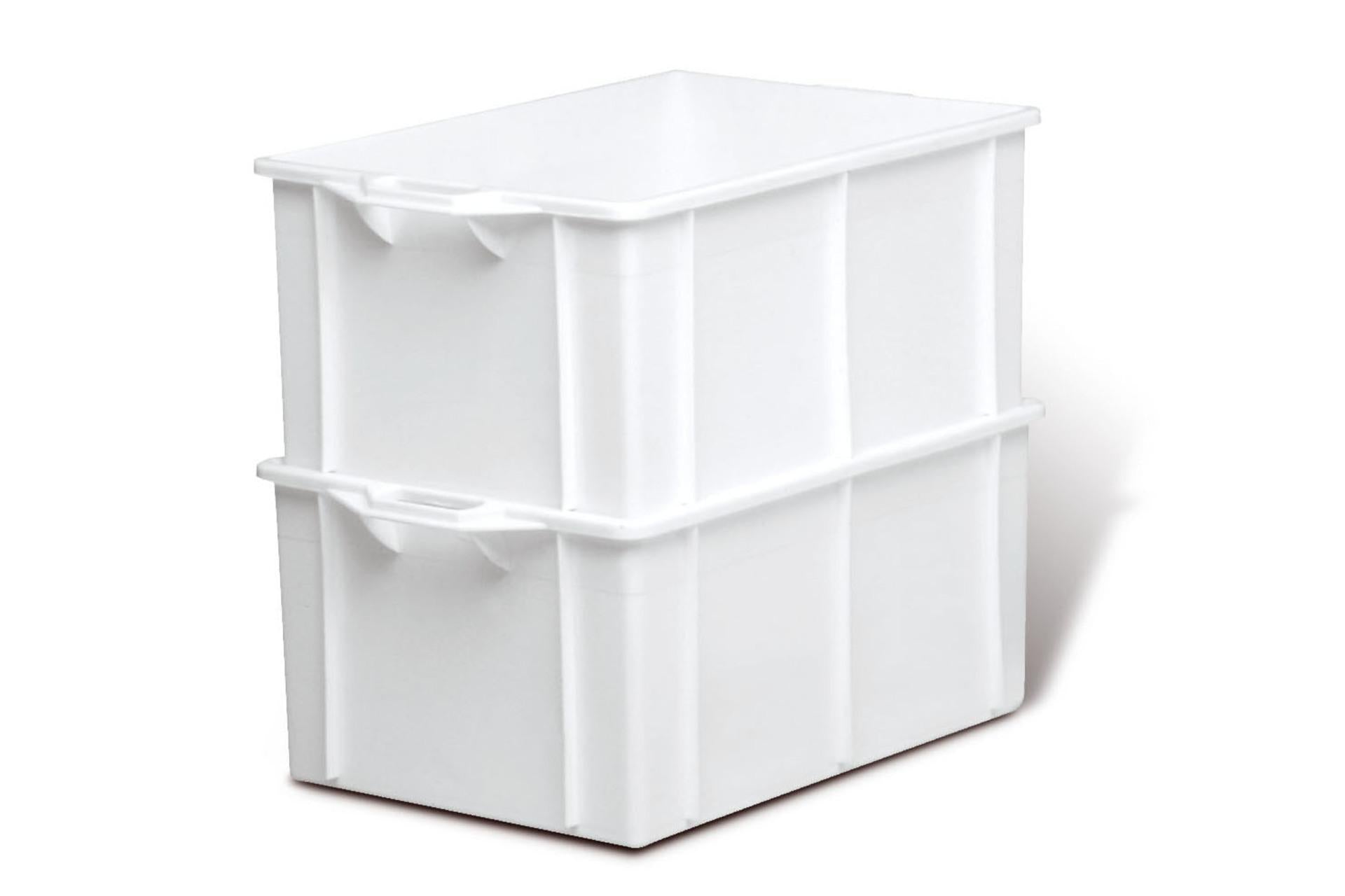 Giganplast Contenitore Sovrapponibile Bianco 50x40x25 cm