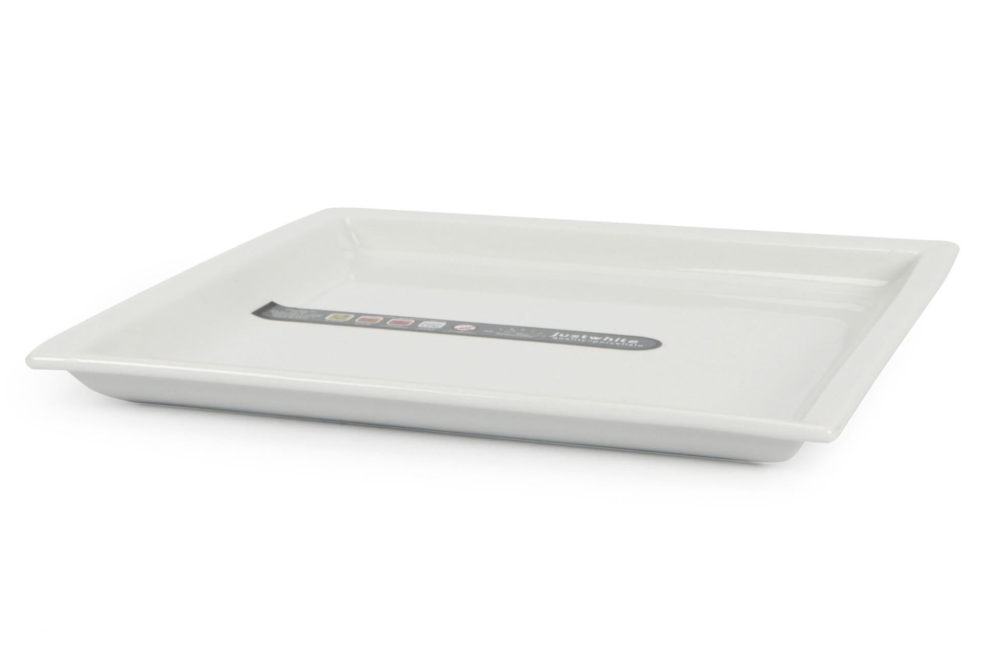 Import Tavola Professional Just White Piatto Quadro 22 cm In Porcellana - Set 4 Pz 3