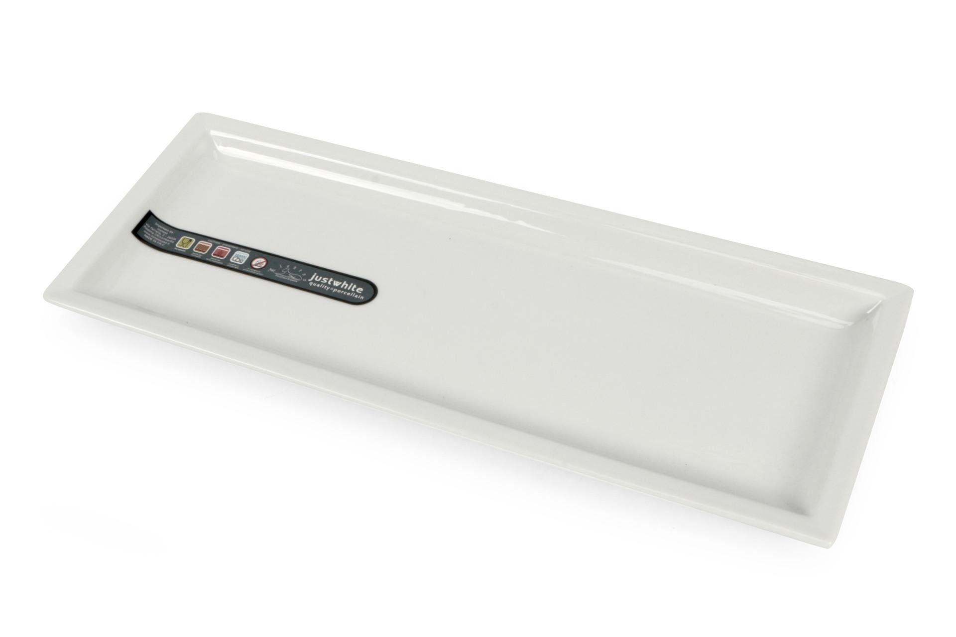Import Tavola Professional JustWhite Piatto Rettangolare 27 x 14 cm In Porcellana Bianca - Set 6 Pz 4