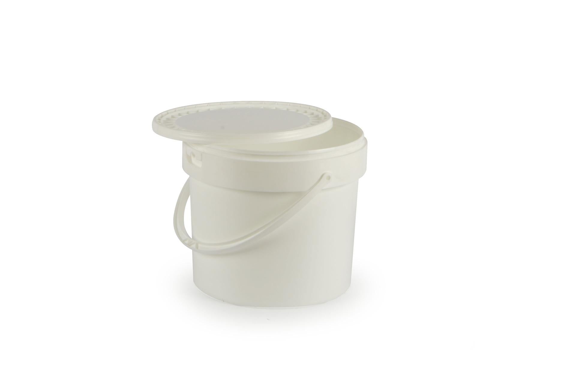 Isi Food Secchio Alimenti Con Coperchio 16.1 L - In Polipropilene Bianco