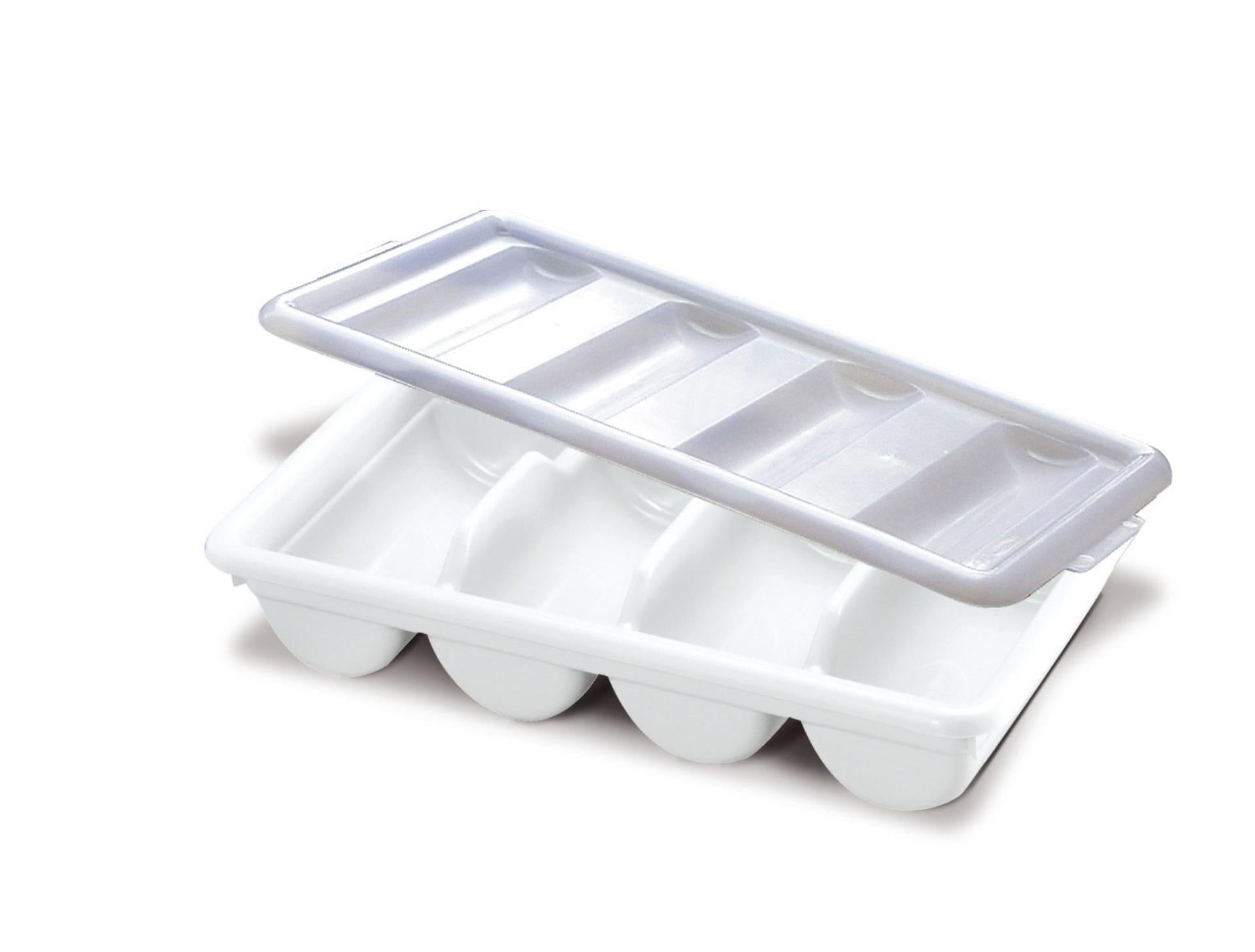 Giganplast Portaposate Self-Service Senza Coperchio - Colori Assortiti Bianco e Grigio
