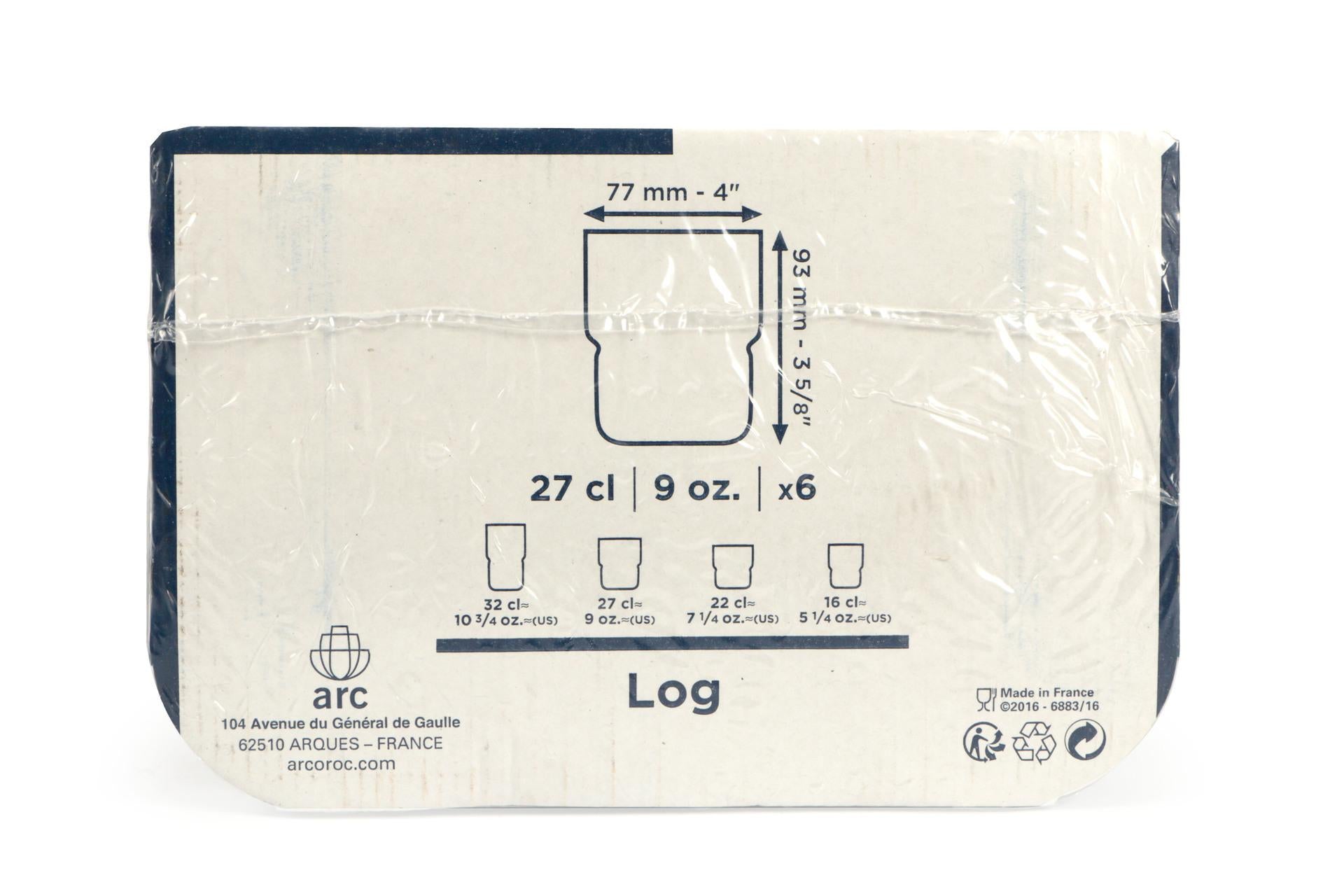 Arcoroc Log Set 6 Bicchieri Impilabili 27 cl - Bicchiere Temperato Alta Resistenza - Set 6 Pz 5