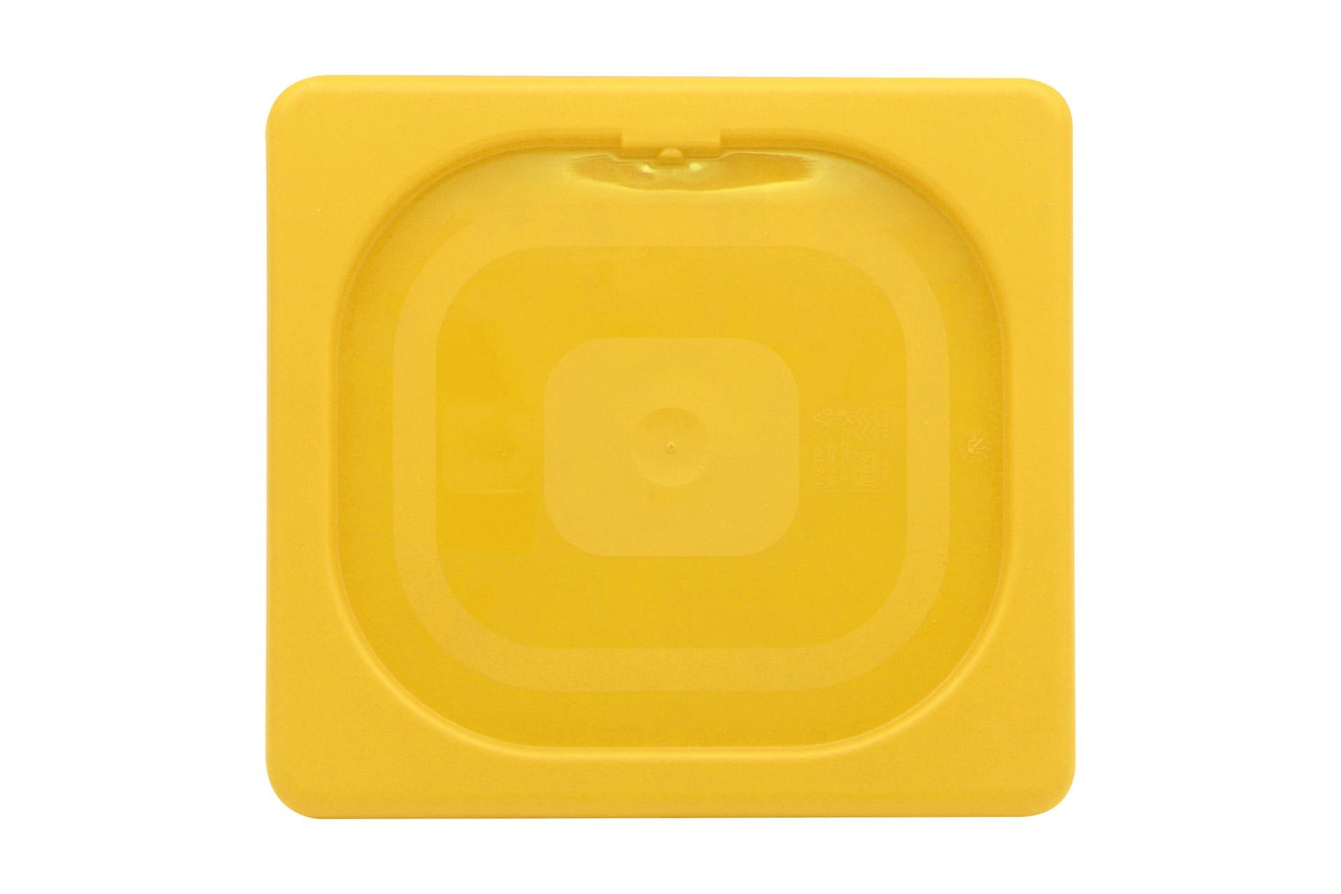 Mori2A Coperchio Gastronorm In Polipropilene Giallo 1/6 - Per Bacinelle Gastronorm